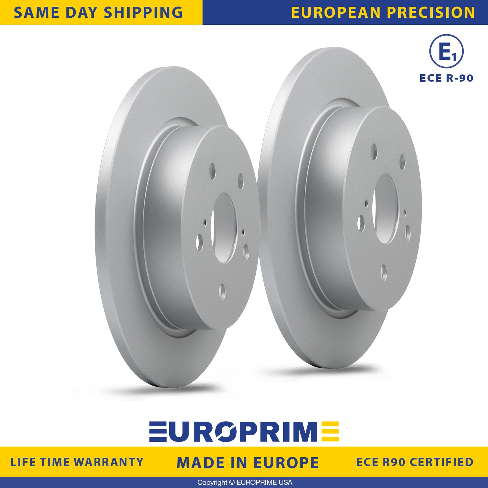 11.5 inch Rear Disc Brake Rotors Set for 2019-2022 Toyota C-HR Replacement
