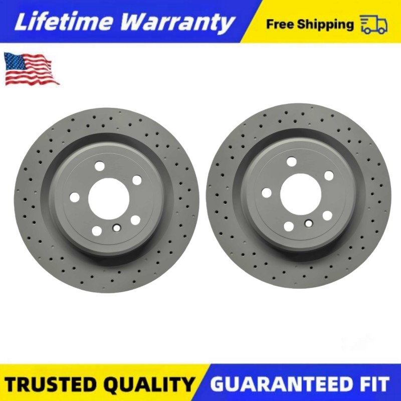 330mm Rear Brake Disc Rotors Fits Mercedes Benz ML550 2012 2013 2014 2015
