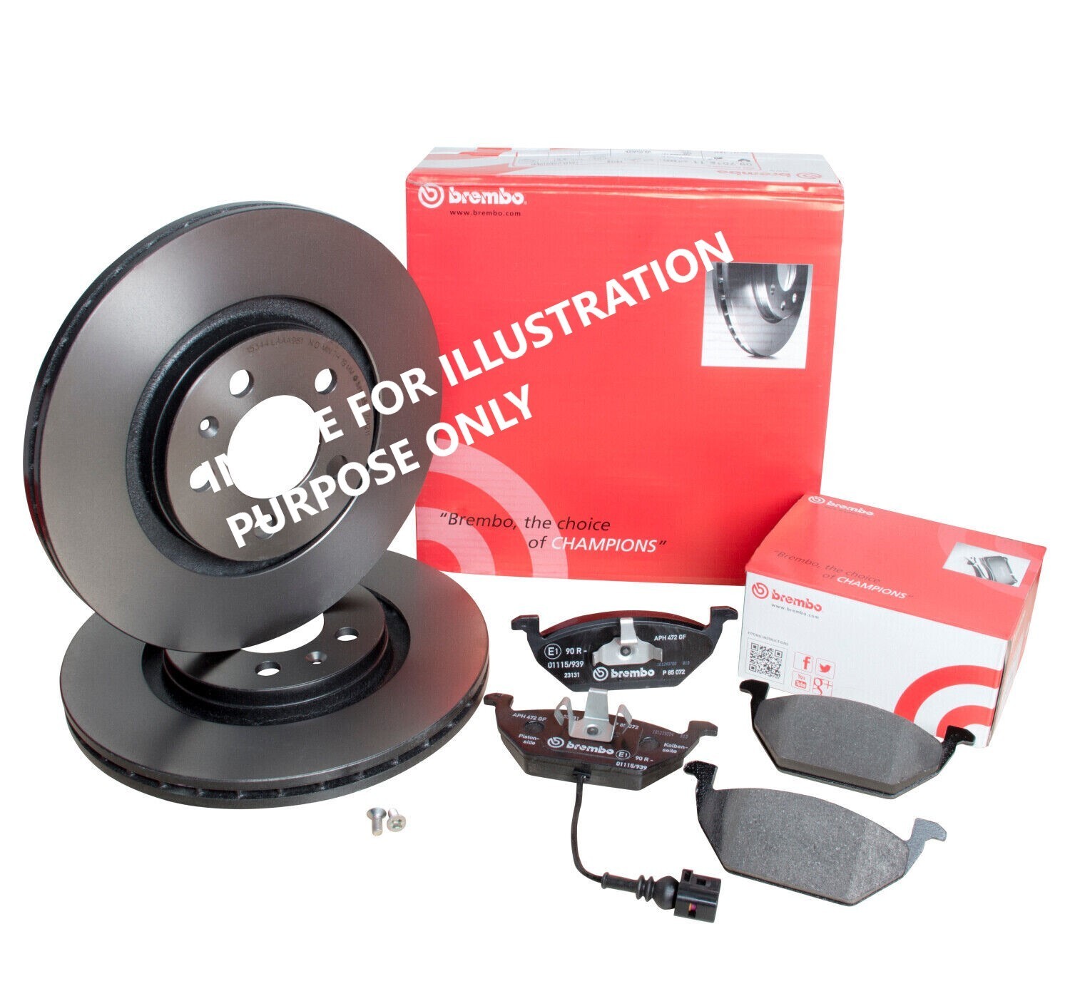 FOR PEUGEOT 3008 2.0 BlueHDi 150 T84 BREMBO FRONT BRAKE DISC 302MM&BRAKE PAD SET