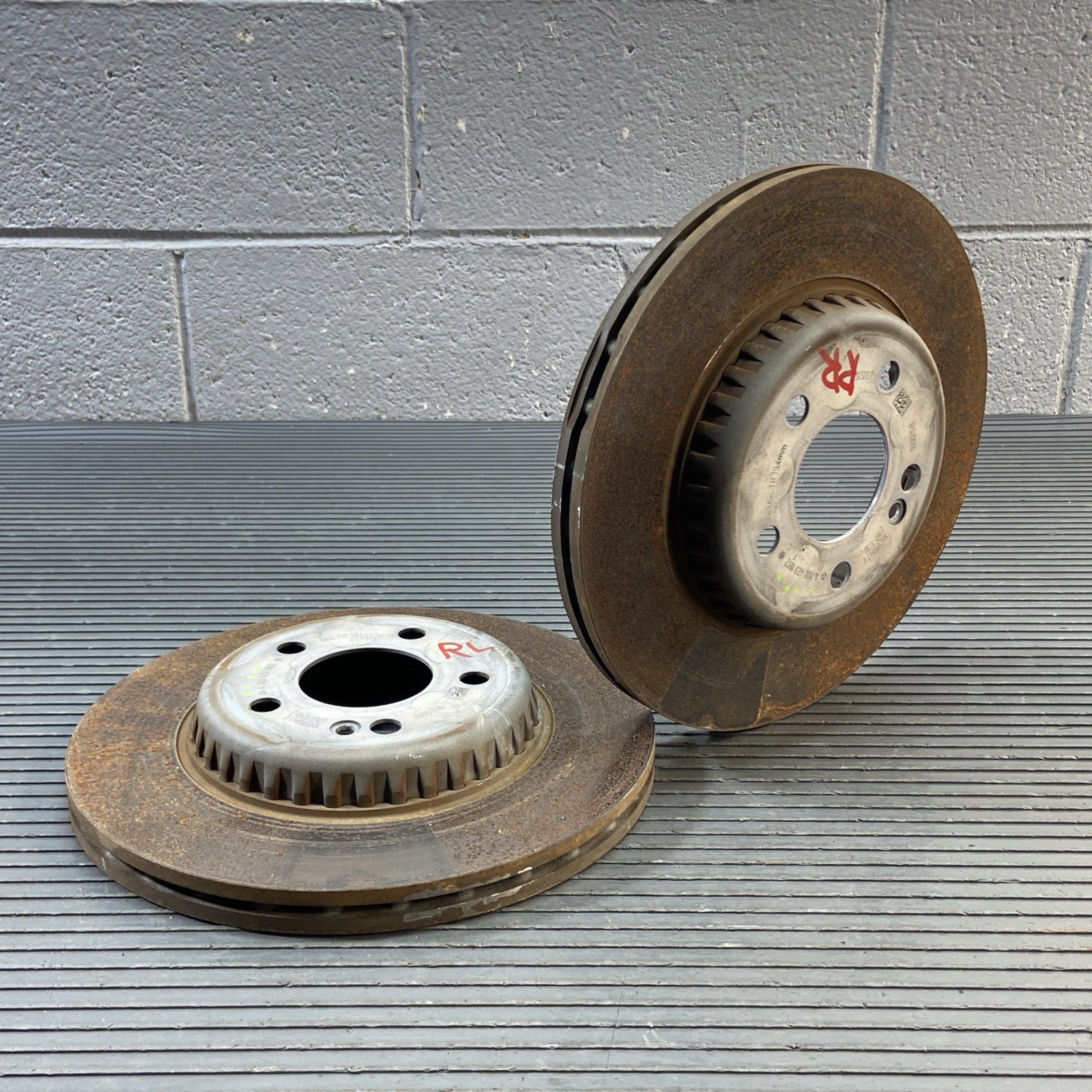 2015-2023 Mercedes C300 C205 RWD Brake Rotor Disc Rear Left & Right Set 2 OEM