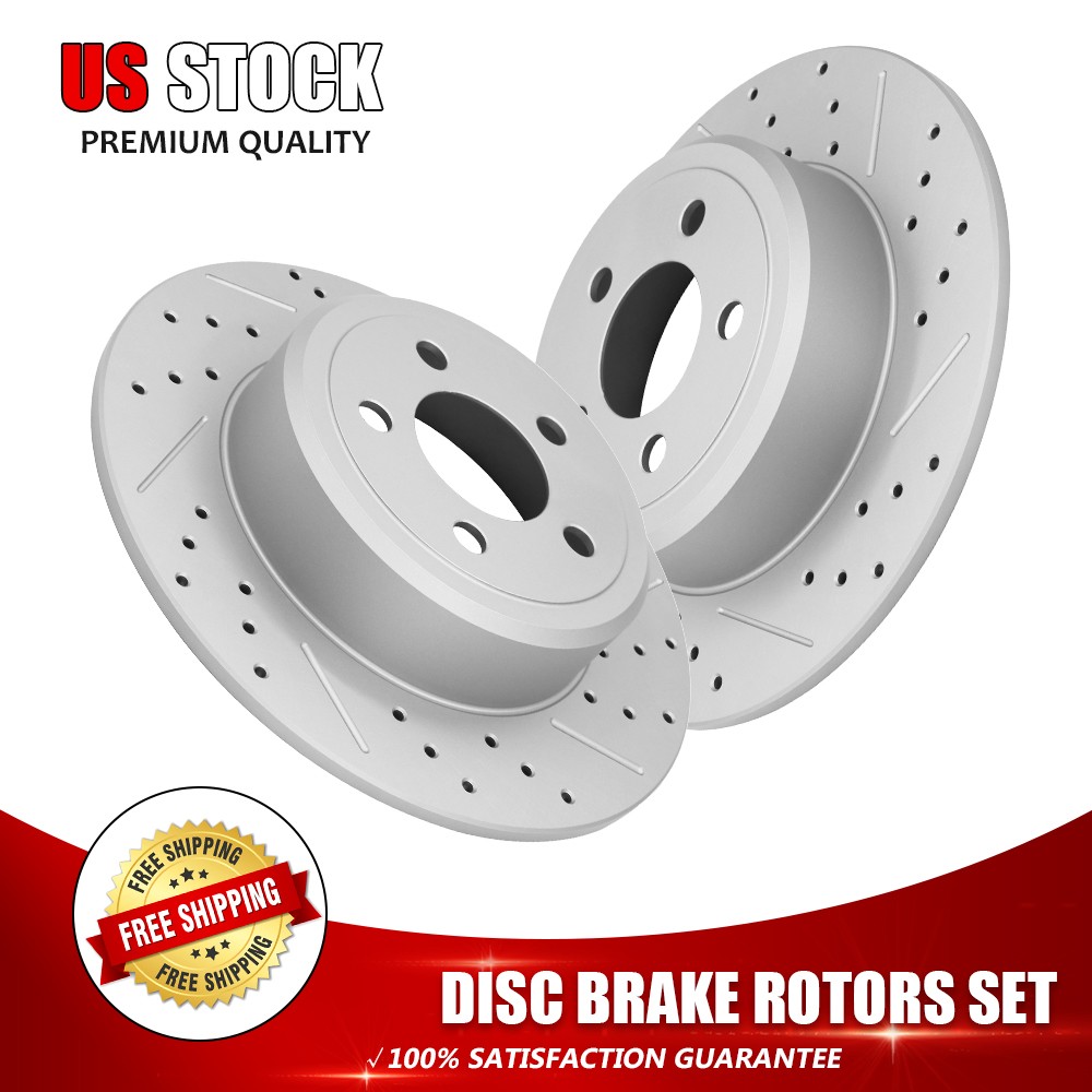 Rear Brake Rotors For 2005-2023 Chrysler 300 Dodge Challenger Charger Magnum