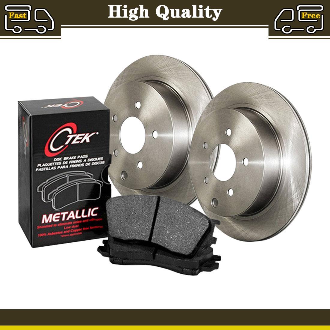 Front Brake Pads Set + Brake Rotors Fits Subaru DL 1.8L Subaru GL 1.8L 1.6L