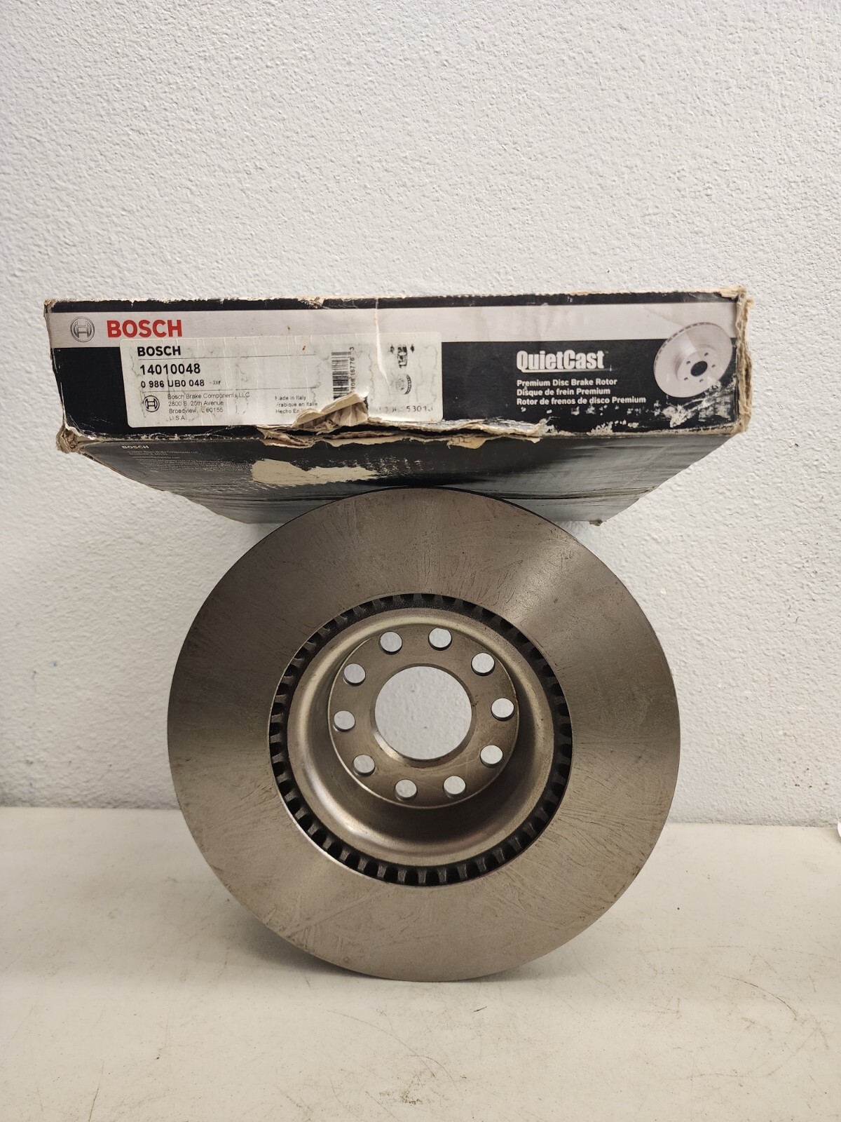 Bosch 14010048 Bosch QuietCast Disc Brake Rotor. New Open Box. Fast Shipping.