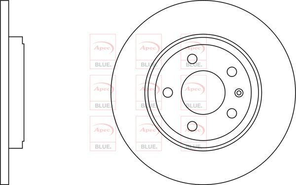 Brake Discs Pair Rear FOR SEAT EXEO 211bhp 2.0 10->13 Petrol Blue