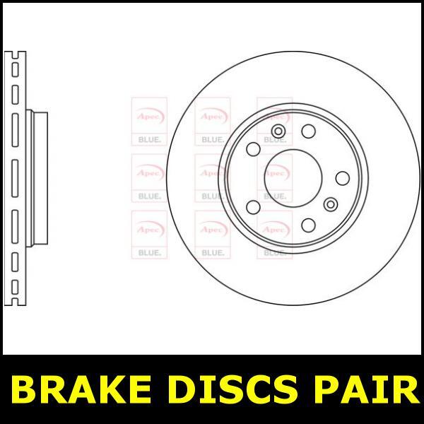Brake Discs Pair Front FOR RENAULT KANGOO 91bhp 1.5 17->ON CHOICE2/2 Blue