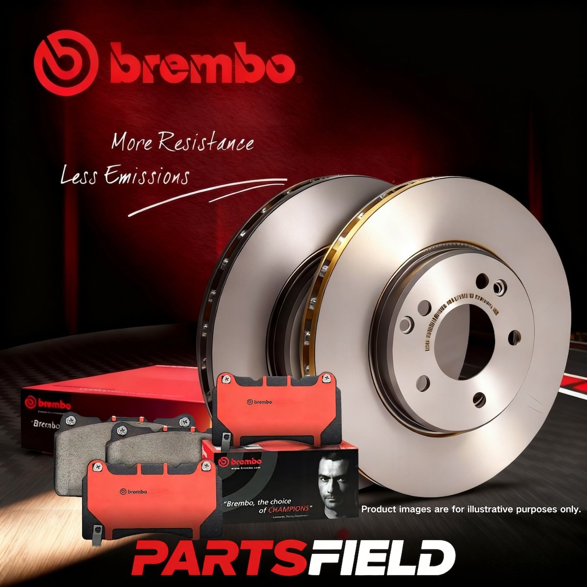 1 Set Rear Brembo UV Coated Disc Rotors+NAO Pads for VW Caddy SAA 11-21 272mm