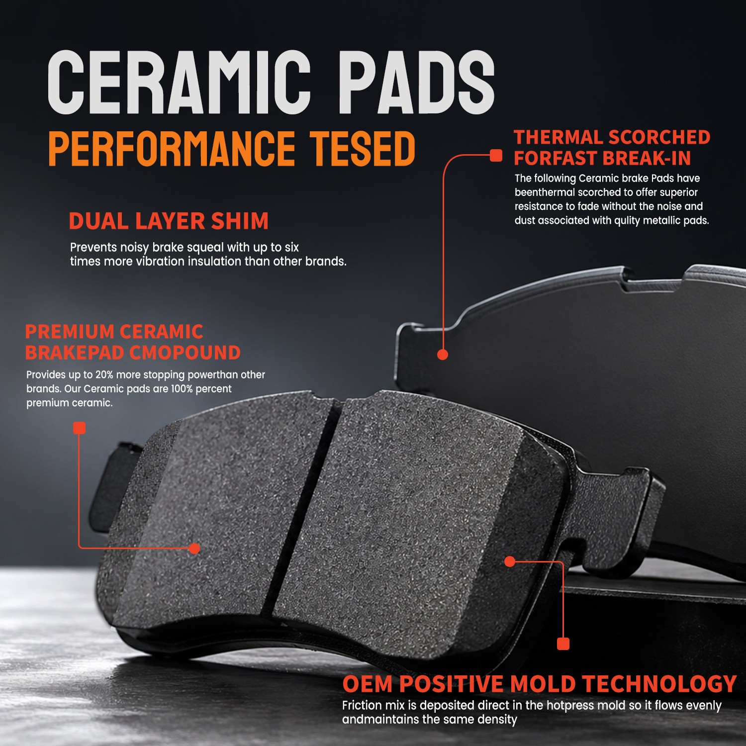 Front Rear Brake Rotors Ceramic Pads For Jeep Grand Cherokee Commander 2005-2010