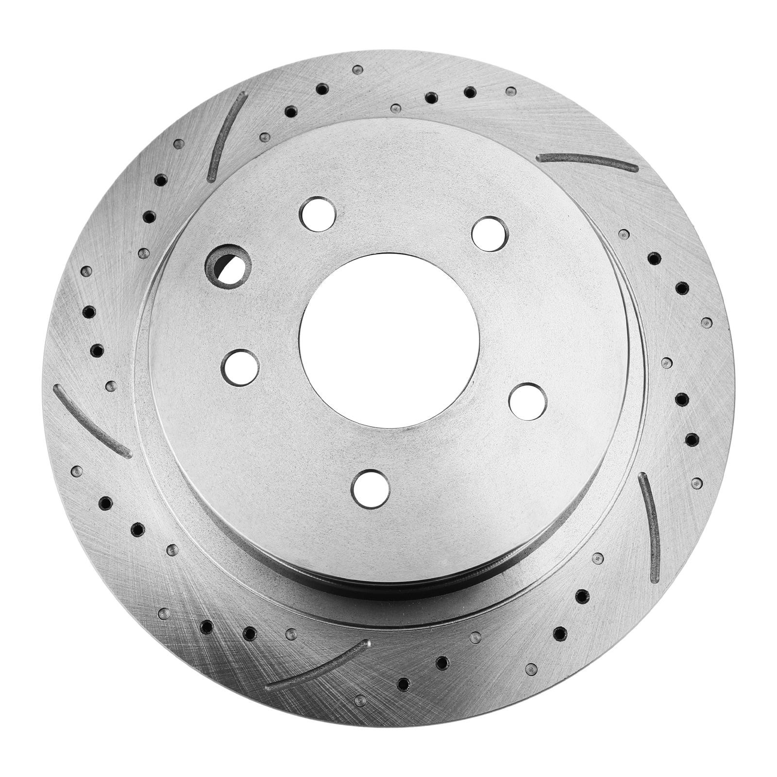 Front Rear Drilled Rotors Ceramic Pads for 2003-2005 INFINITI G35 Nissan 350Z