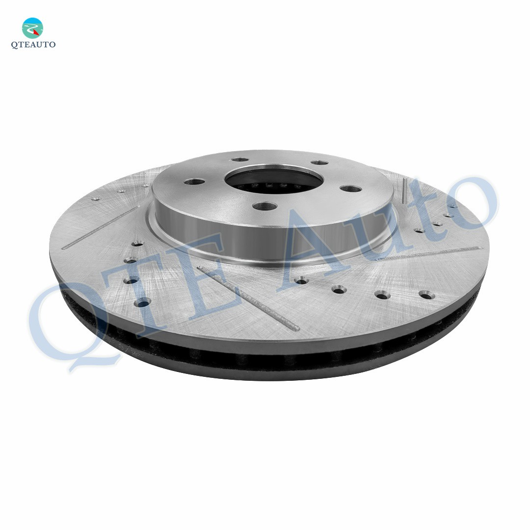 8 Front 303mm Drilled Brake Rotors-Brake Pad-Wheel Hub For 2005-2012 Ford Escape