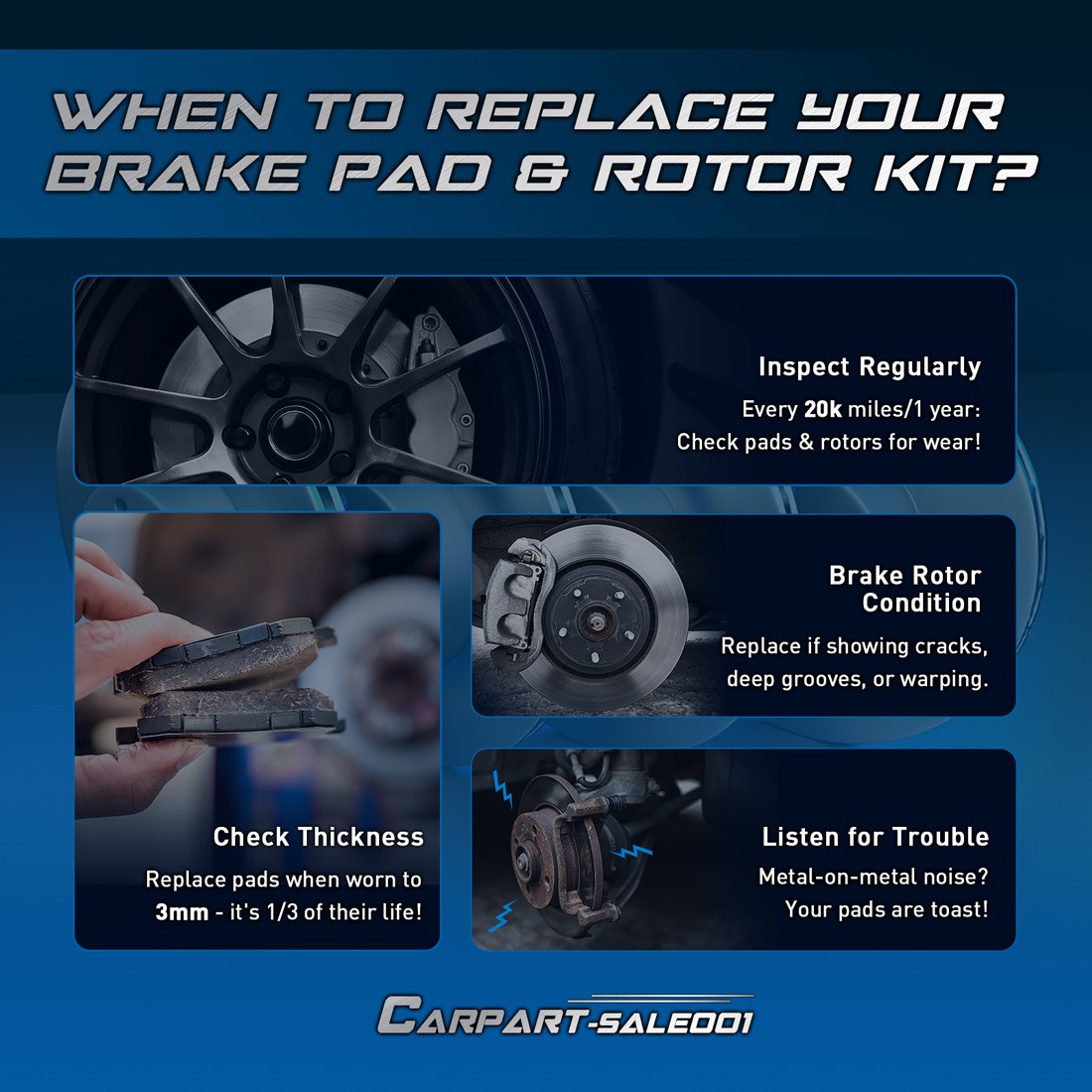 Front Disc Rotors Ceramic Brake Pads for 2010-2016 Renault Koleos 2.5L