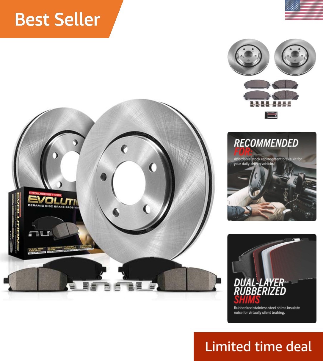 Complete Front Brake Replacement Kit for Lexus SUVs – Z17 Pads & Rotors Included