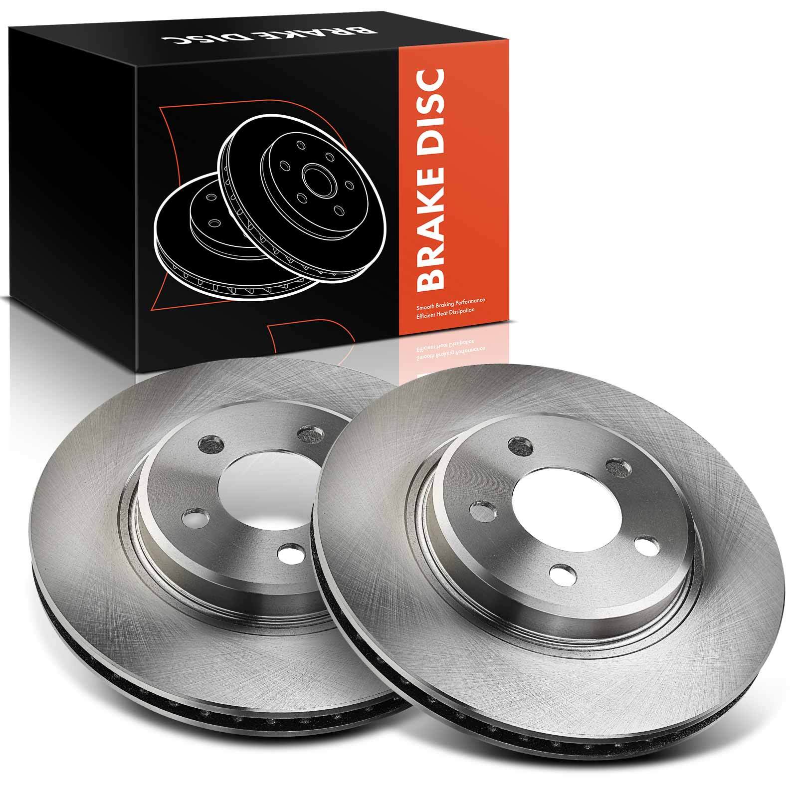 2x Front Side Disc Brake Rotors for Chrysler 300 Dodge Challenger Charger Magnum
