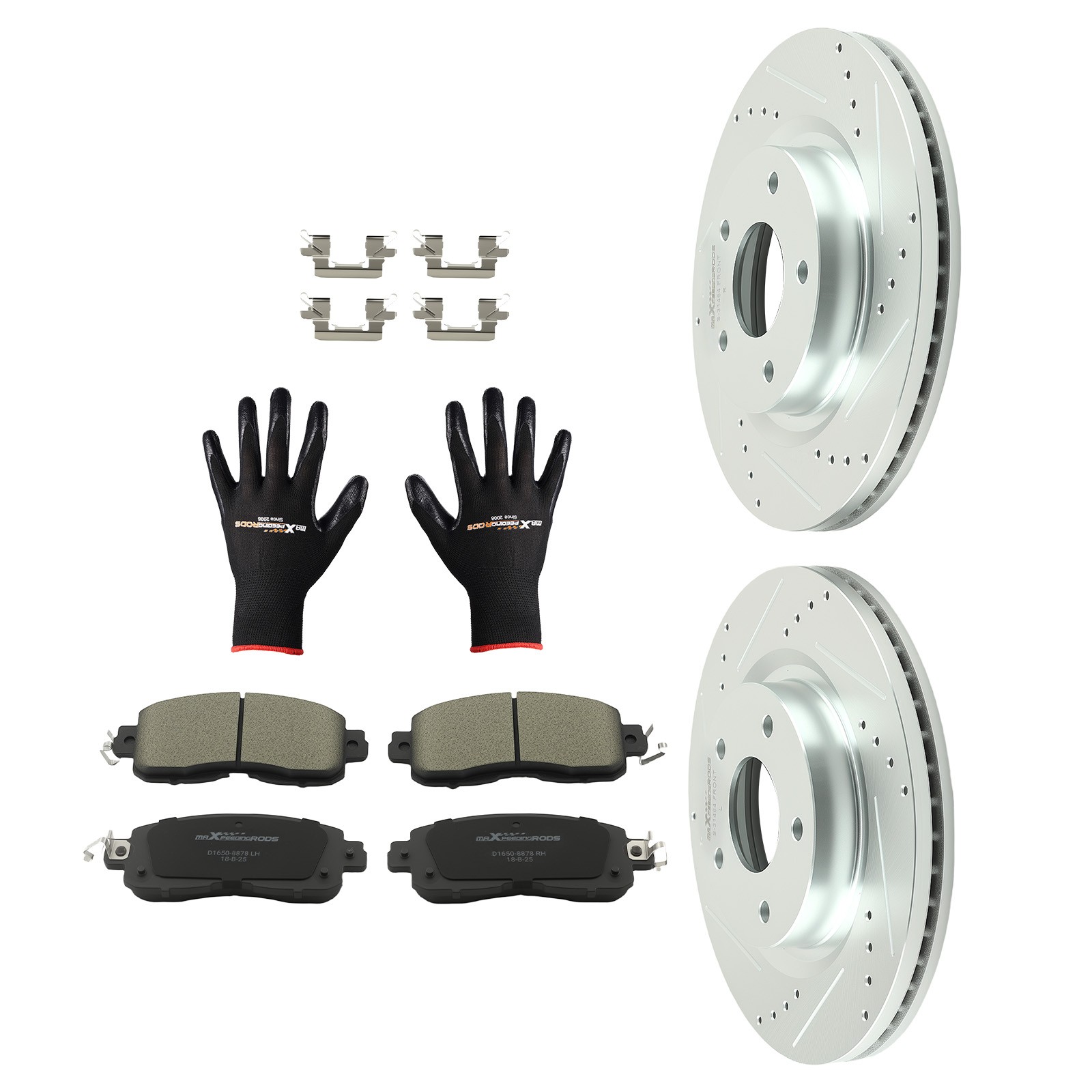 296mm Front Brake Rotors&Ceramic Pads for Nissan Altima 2013-2023 S-31464