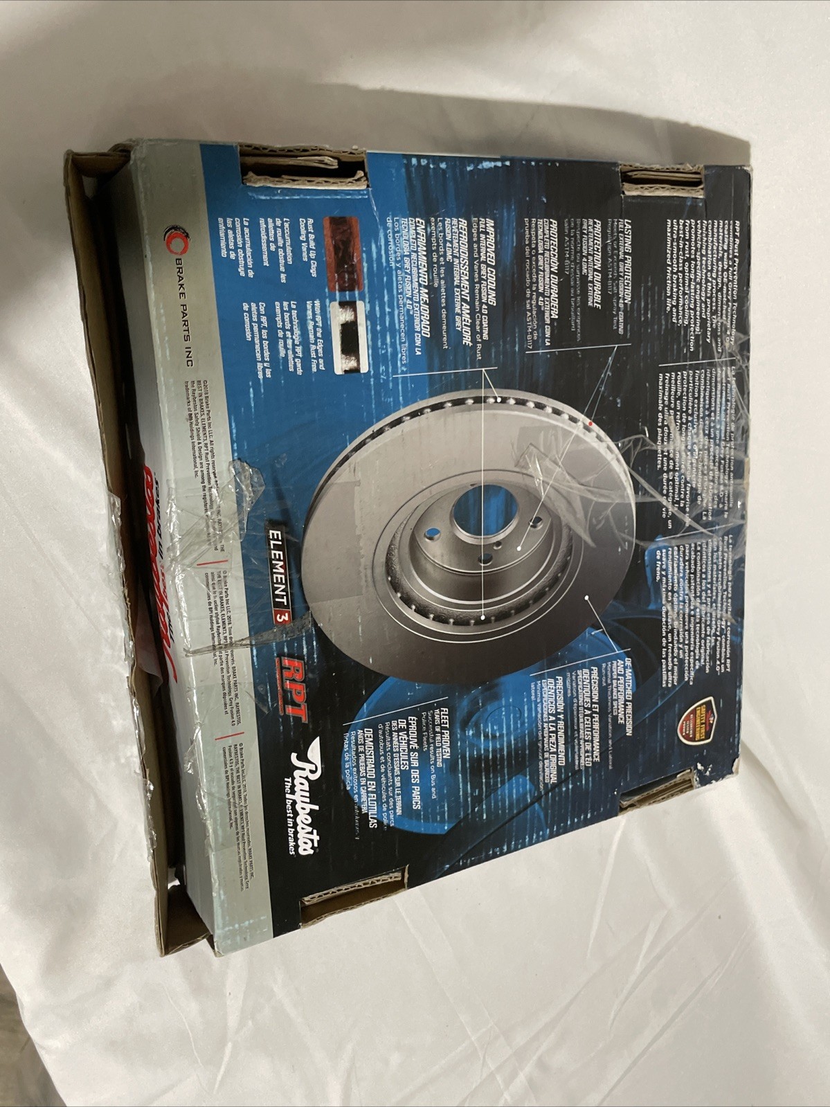 Raybestos 580770FZN Element3 Coated Disc Brake Rotor For Chevrolet Cruze 10-19