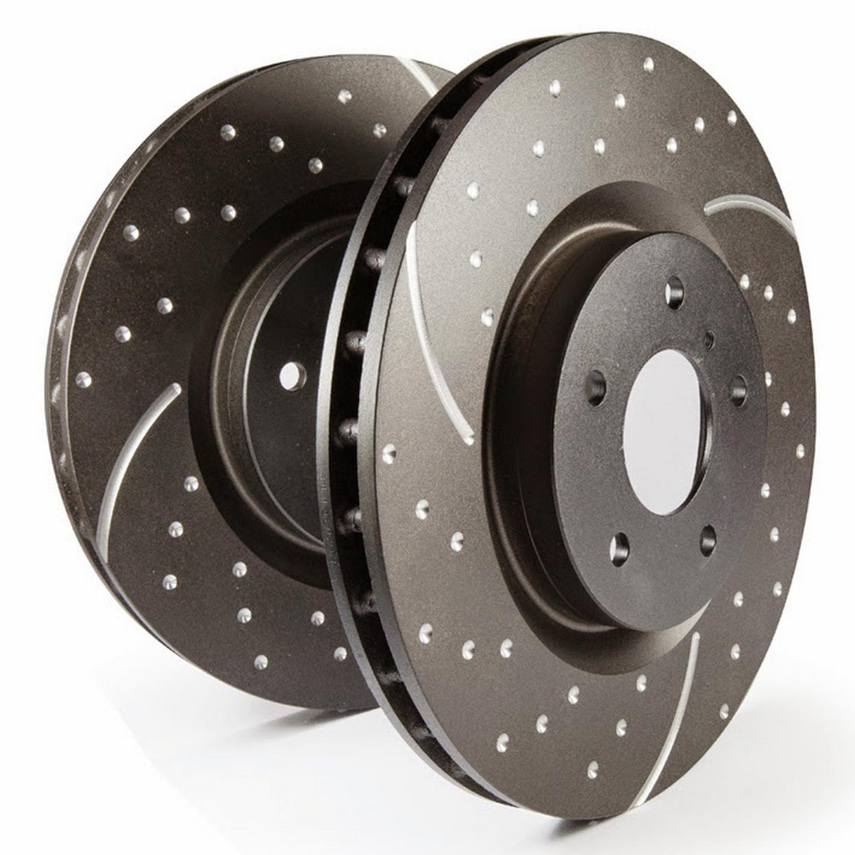 EBC Brakes GD7495 GD sport rotors, wide slots for cooling to reduce temps preven