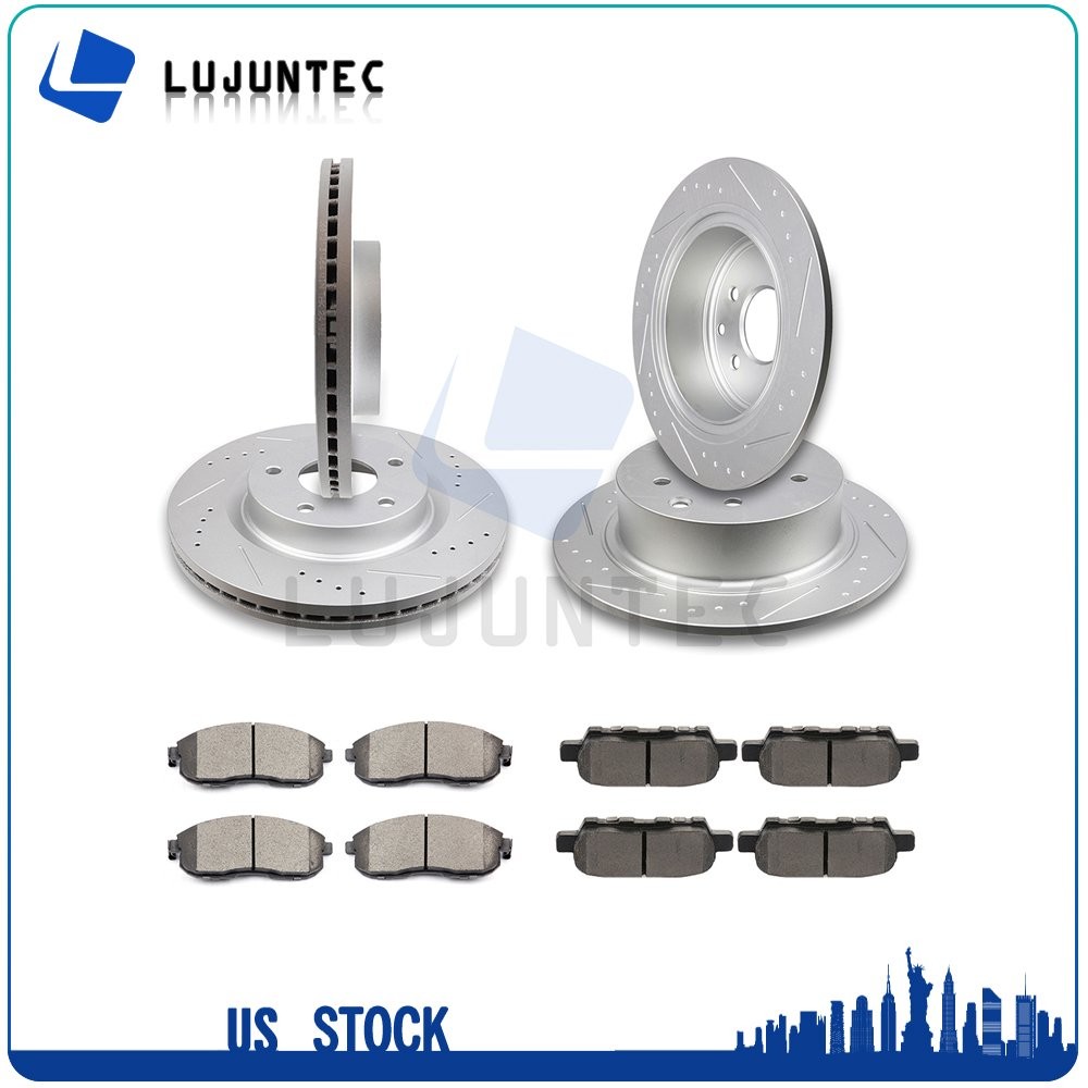 Front Rear Ceramic Pads And Rotors Brake Discs For Nissan Altima 2013 Coupe