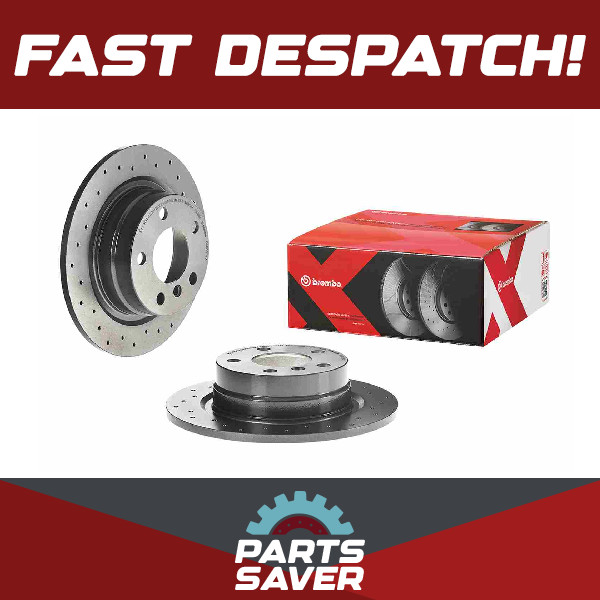 2x Brake Discs Pair fits BMW 118 F20, F21 1.5 Rear 2015 on 290mm Set Brembo New