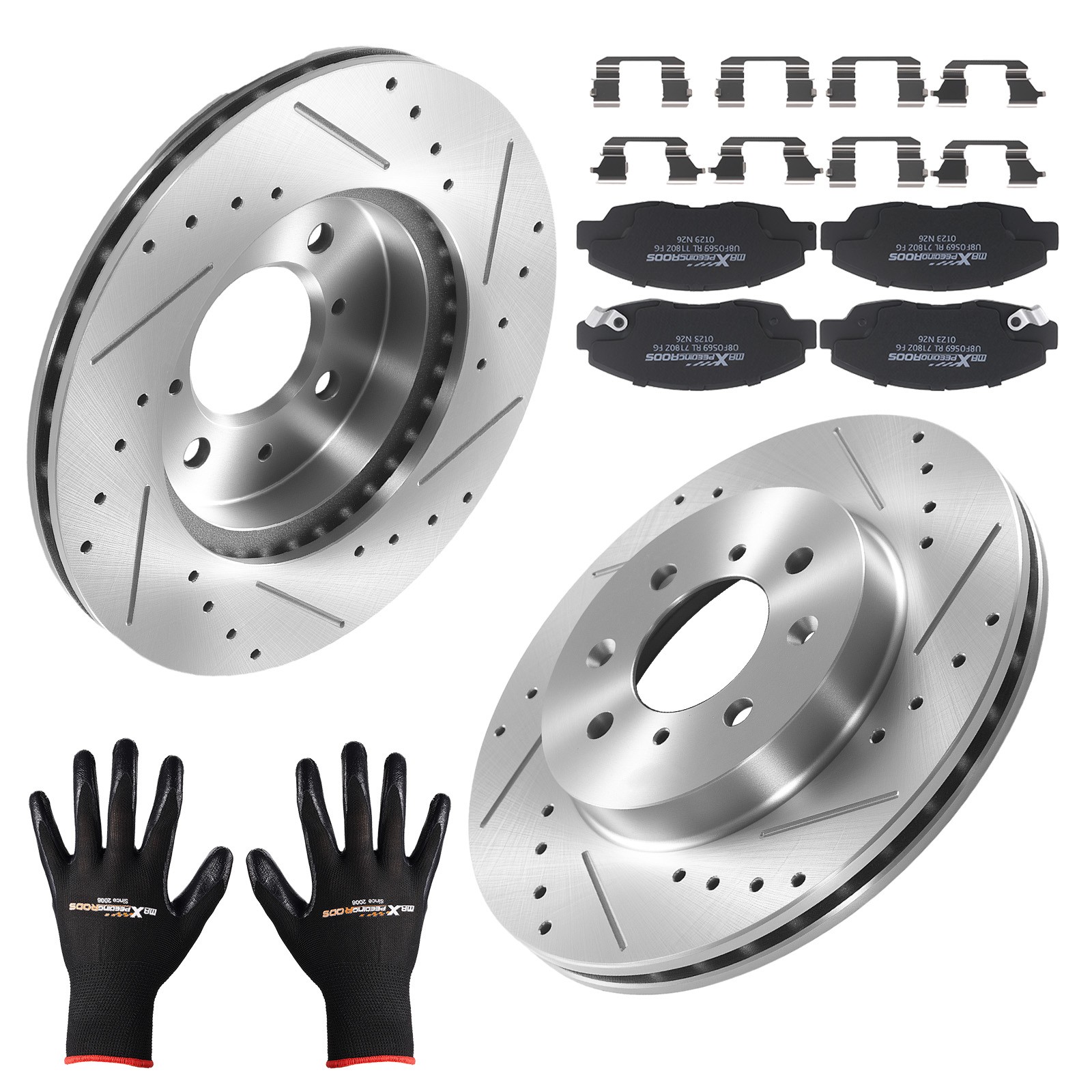 Front Vented Brake Rotors Ceramic Pads for Acura EL/Honda Civic Insight S3295