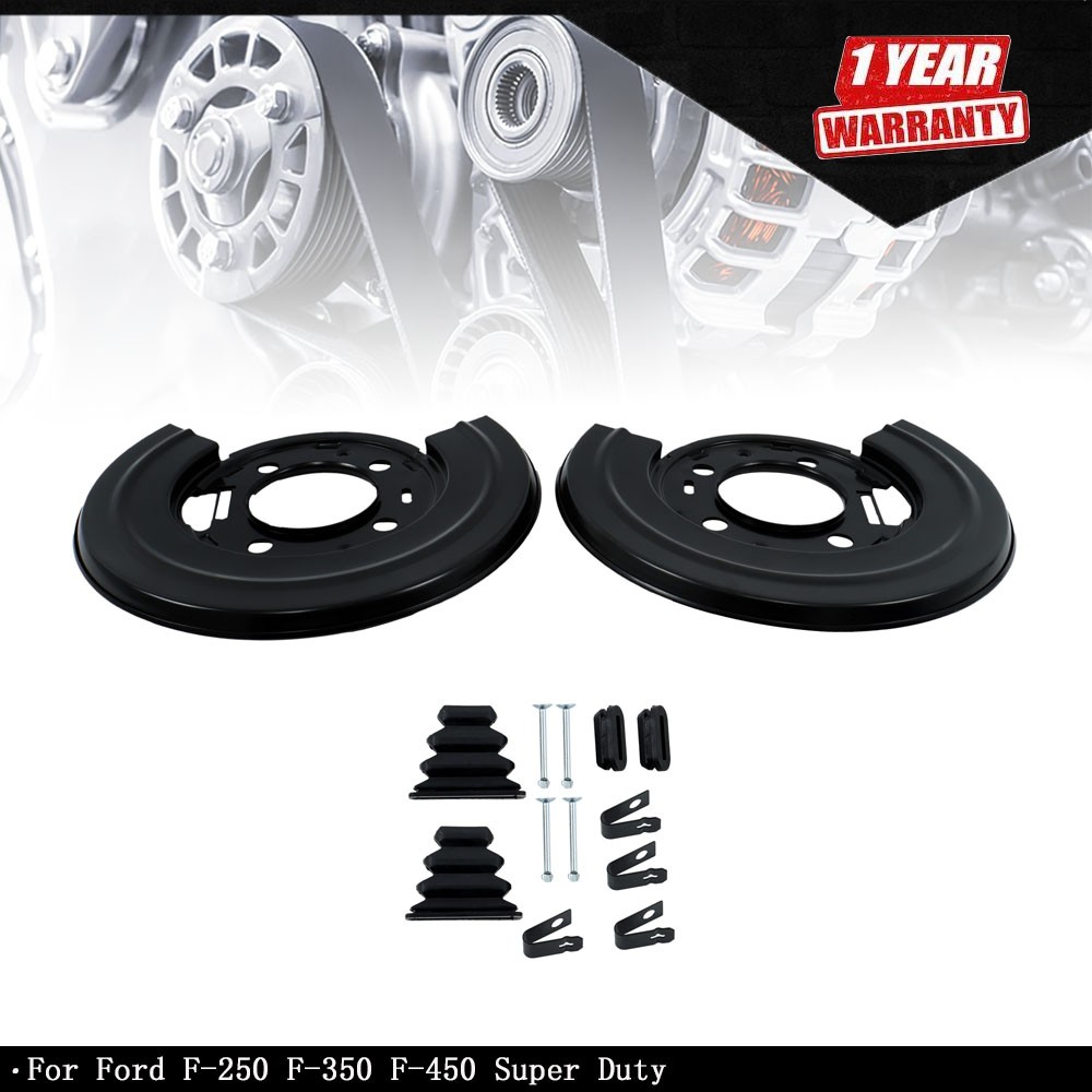 Rear Brake Dust Shield Backing Plates For Ford F-250 F-350 Super Duty 5.4L V8