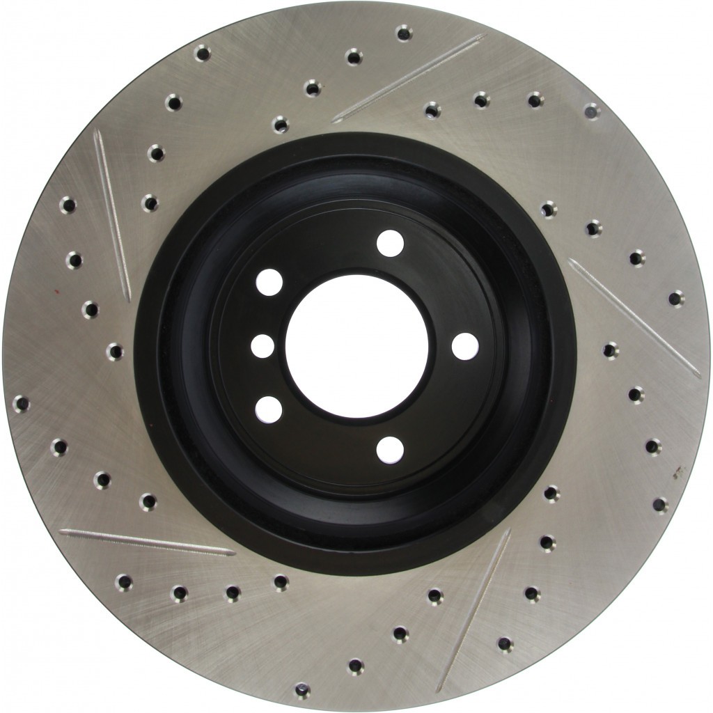 StopTech For BMW 335is 2011 2012 2013 Slotted and Drilled Brake Rotor