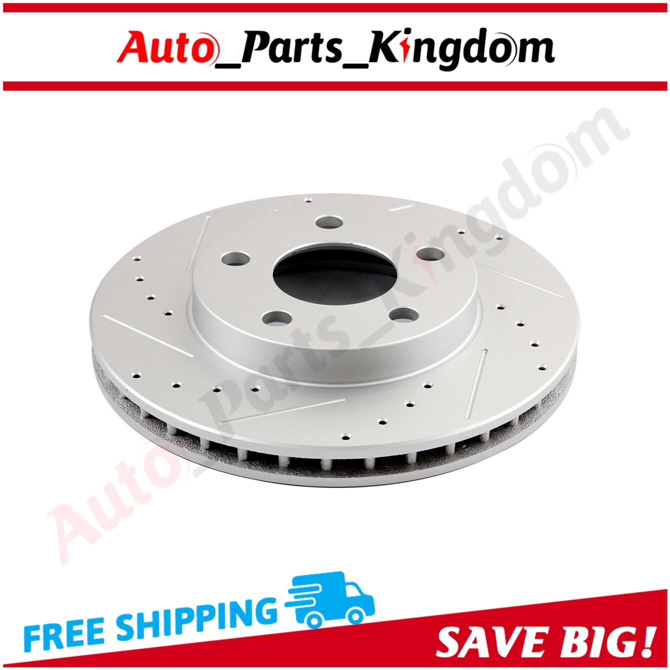 For 1997-2001 2002 2003 Chevy Malibu Front Brake Rotors & Ceramic Pads