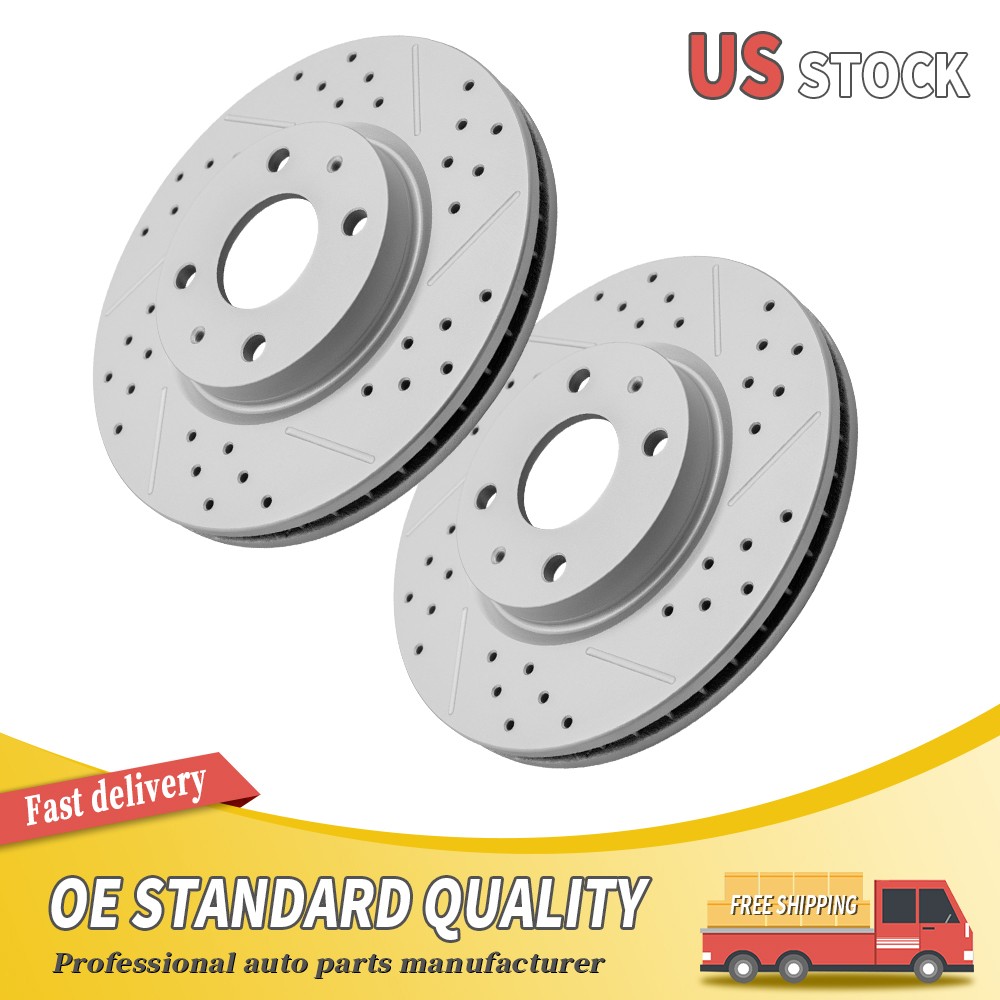 10.83 inch (275mm) Front Drilled Brake Rotor For Ford Focus 2008 2009 2010 2011