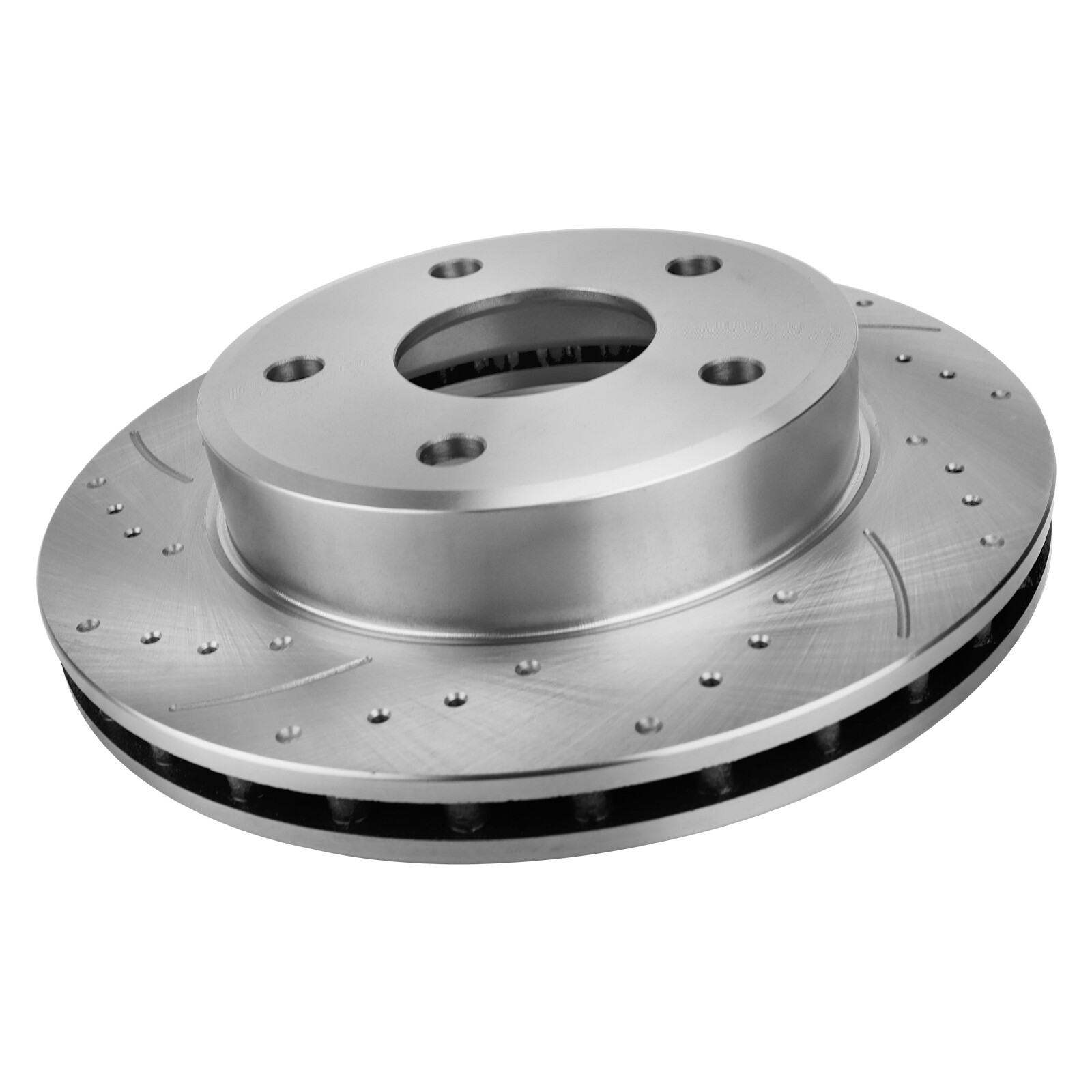 Front Drilled Disc Brake Rotor Ceramic Brake Pads Kit for 2004 Ford Mustang 3.9L