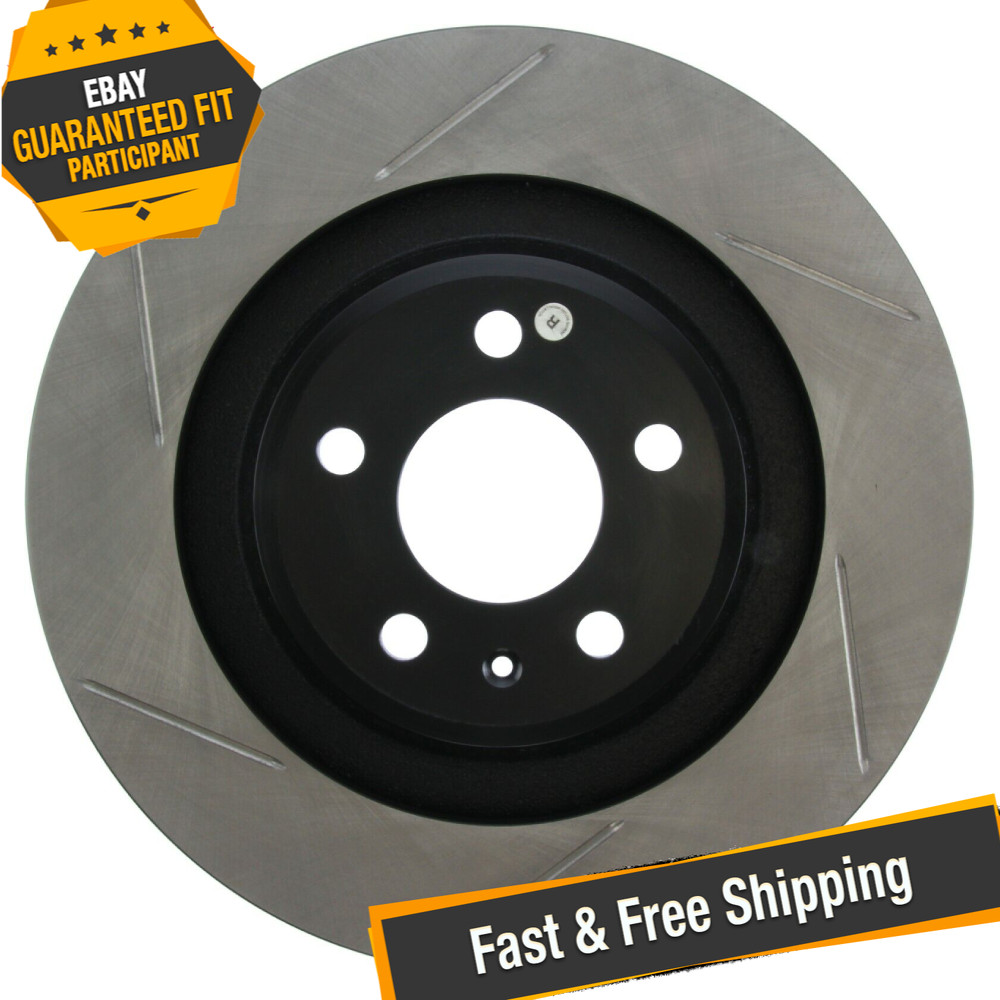 StopTech Sport Slotted 1-Piece Rear Passenger Side Brake Rotor for 2010 Audi S4