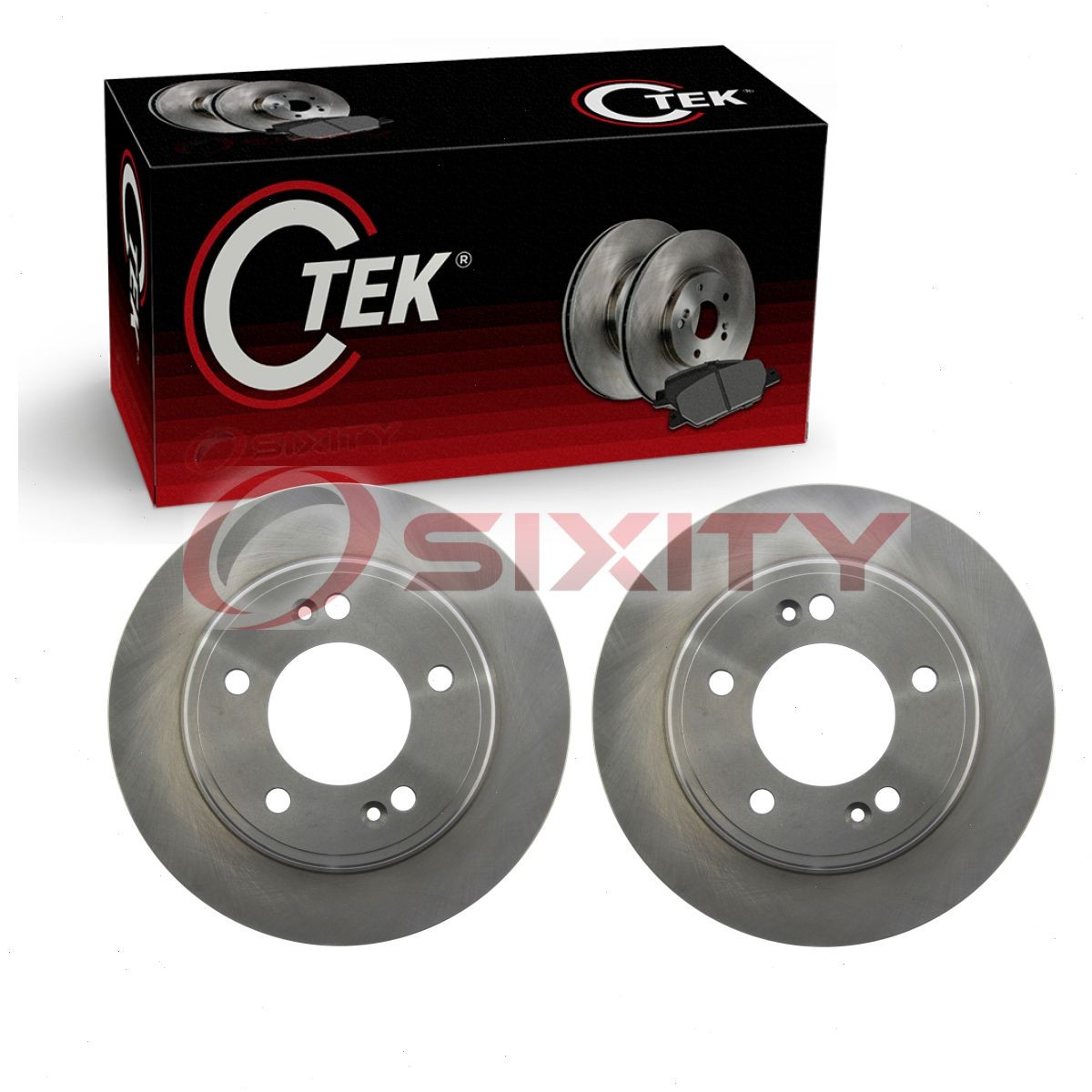 2 pc Centric Rear Disc Brake Rotors for 2018-2022 Hyundai Kona Braking Tire ef