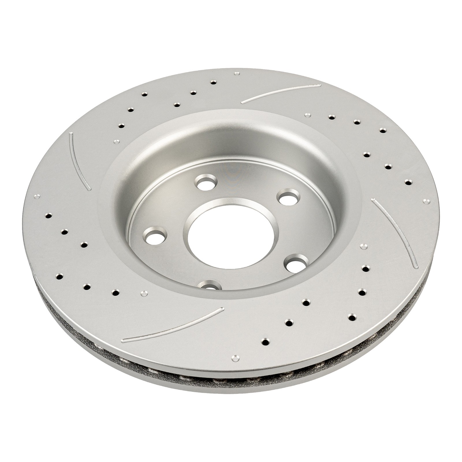 2x Front Vented Drilled Slotted Zinc Brake Rotors For 2006-2010 Jeep Commander