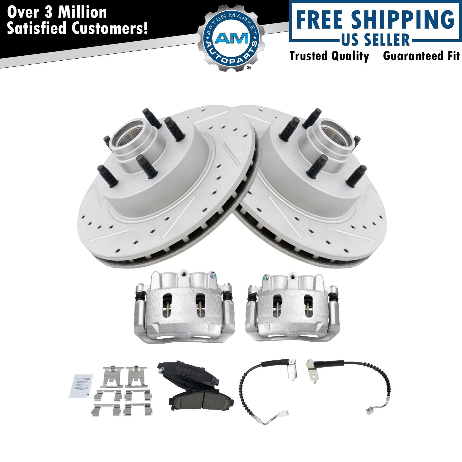 Front Brake Pad & Rotor Kit For 2000 Mazda B2500