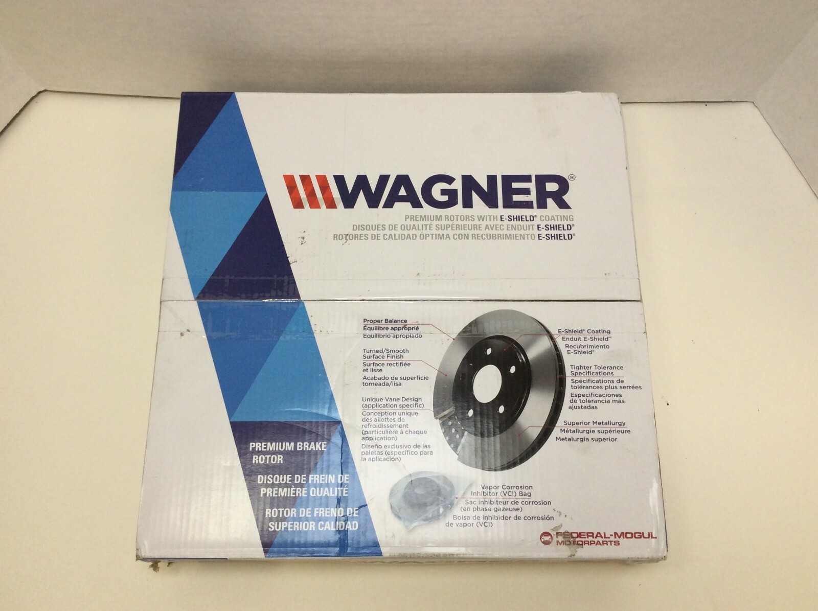 Wagner BD180424E Premium Rear Disc Brake Rotor, E-Shield Coating Free Shipping
