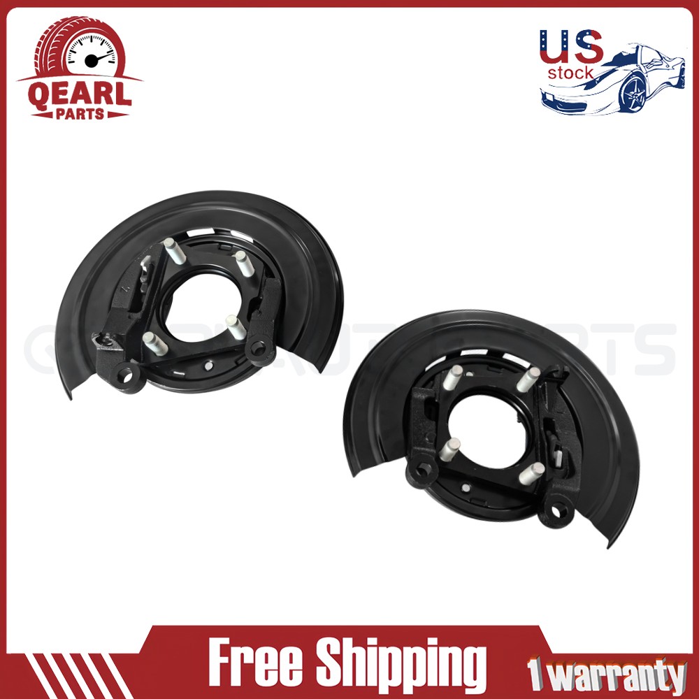 2Pcs For 05-12 Ford F-Series Rear Passenger Driver Loaded Brake Backing Plate