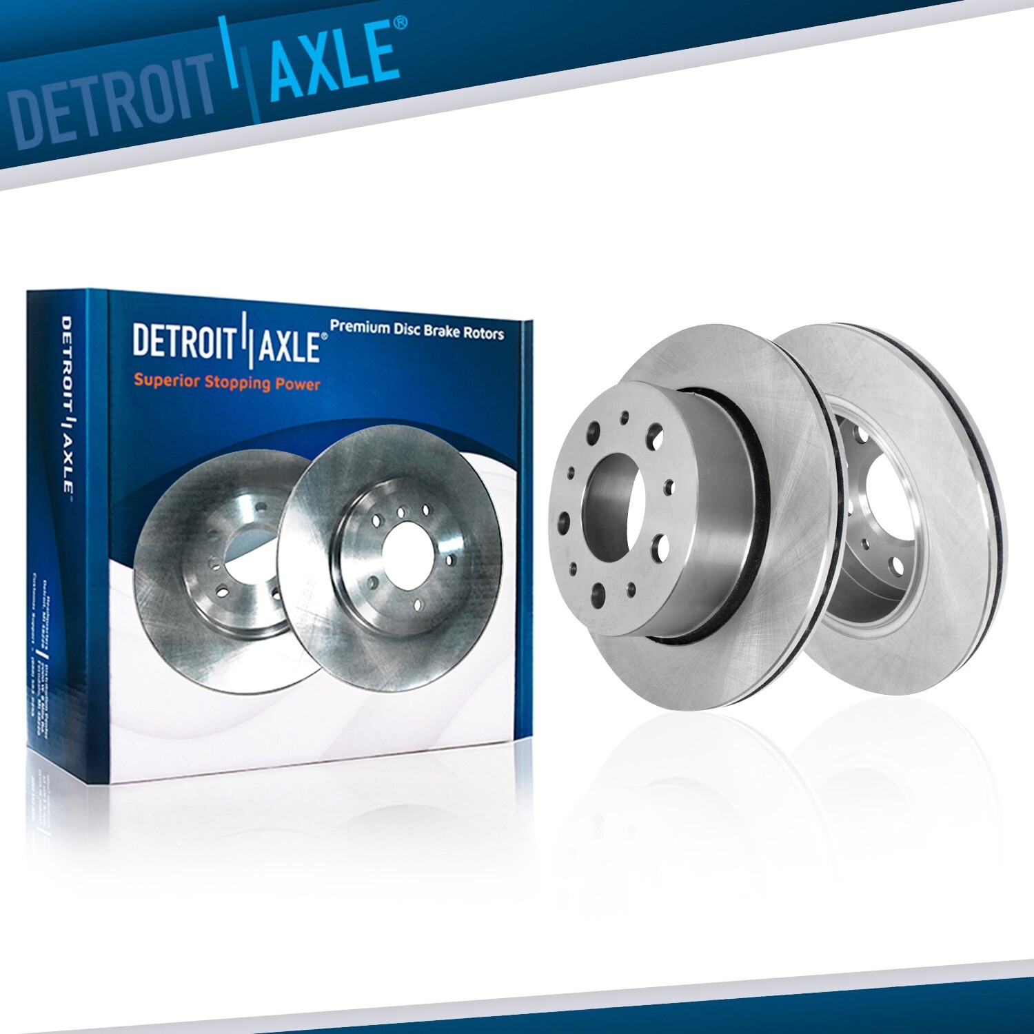 Pair Rear Disc Brake Rotors for Fiat Ducato Ram ProMaster 1500 2500 3500 Rapid