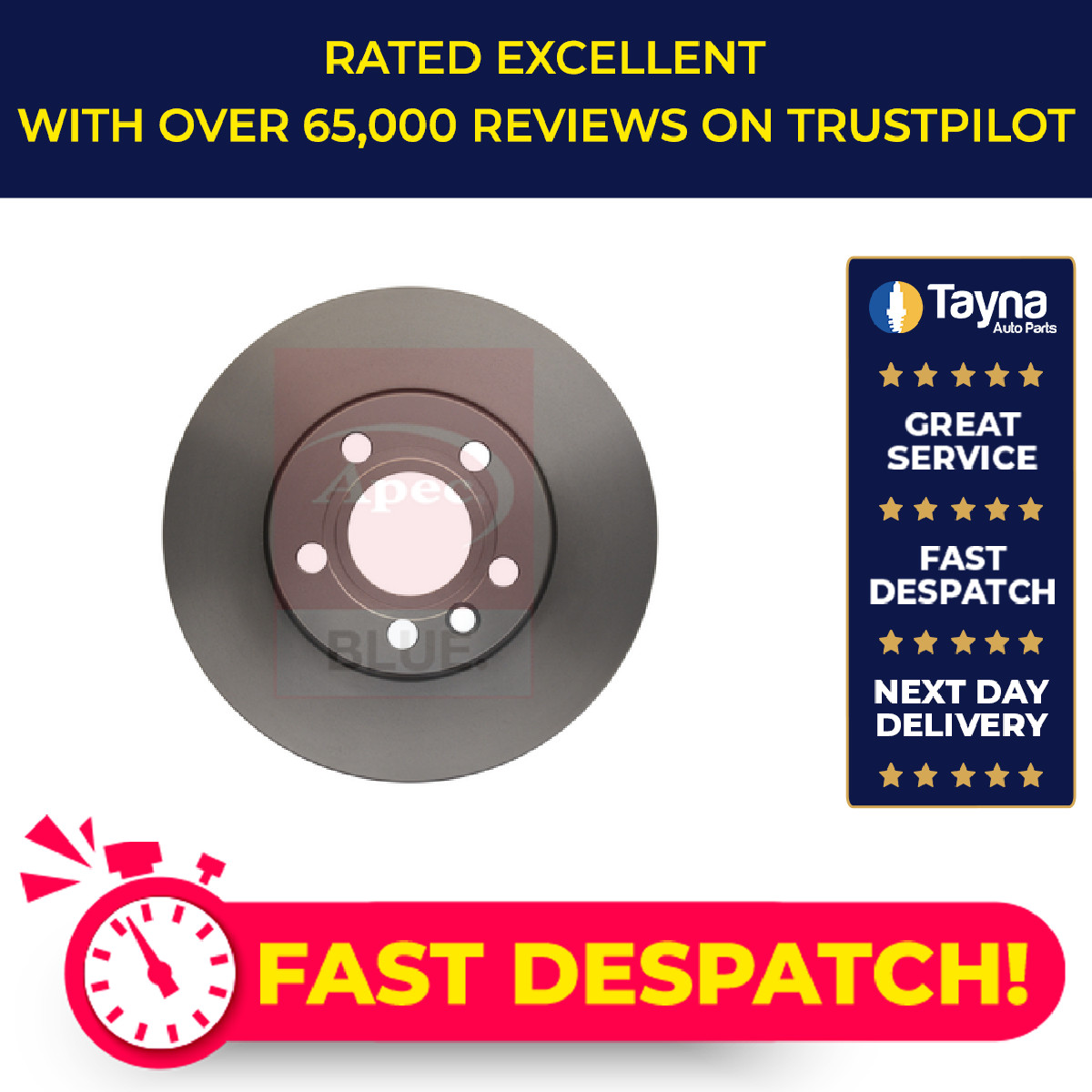 2x Brake Discs Pair Solid fits VW TRANSPORTER Mk4 1.9D Front 92 to 03 ABL 282mm