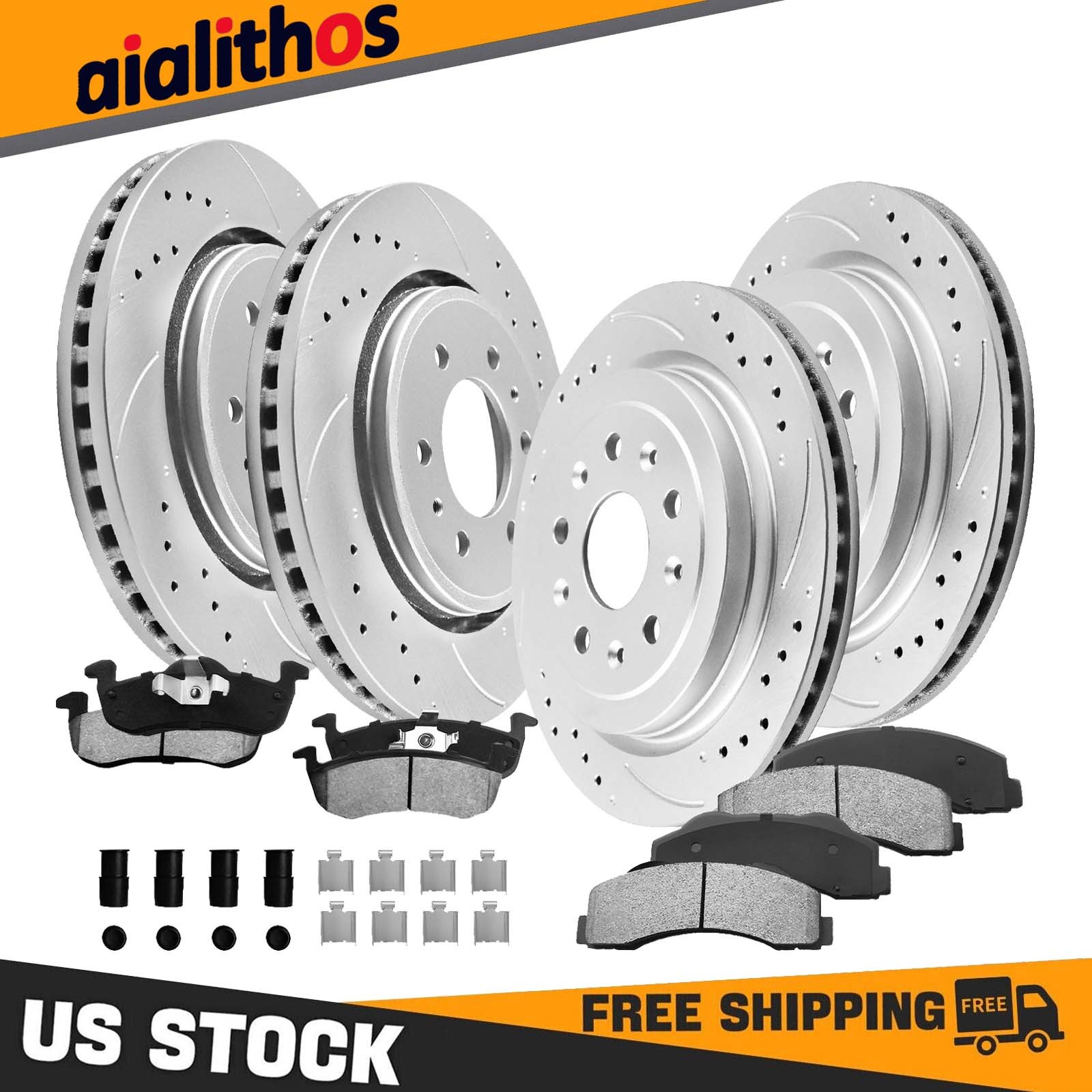 8pc Front Rear Disc Rotors Brake Pads for 2011-2017 Expedition Lincoln Navigator