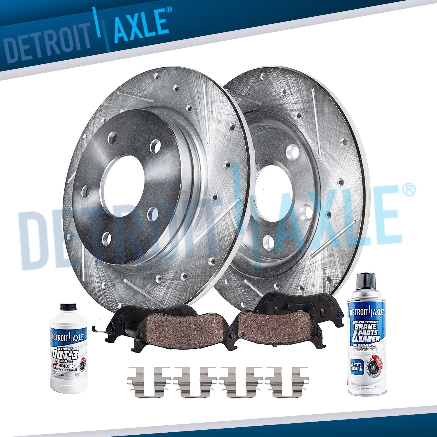 266mm Rear Drilled Brake Rotors Ceramic Brake Pad For Subaru Forester Impreza