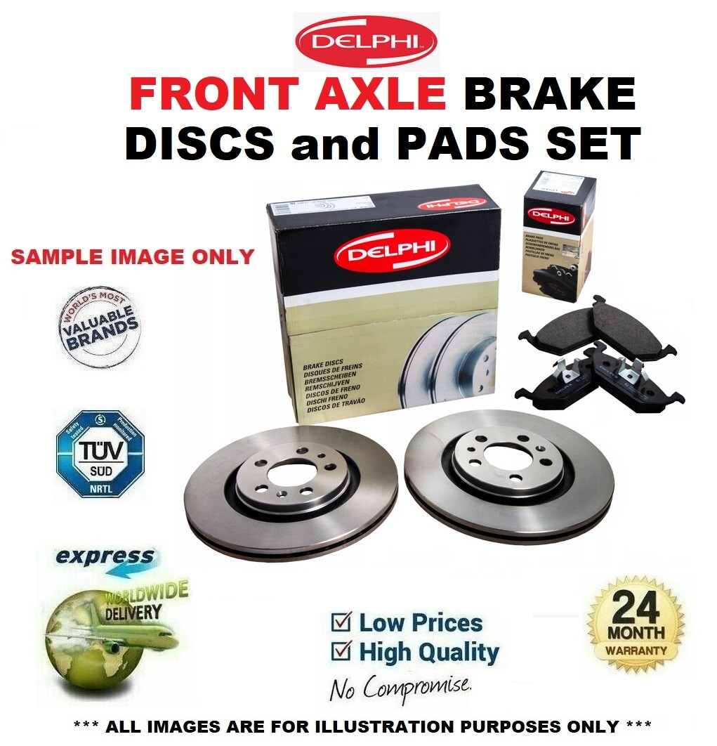 Front Axle BRAKE DISCS + PADS SET for VAUXHALL ASTRA TwinTop 1.6 i 16V 2006-2010