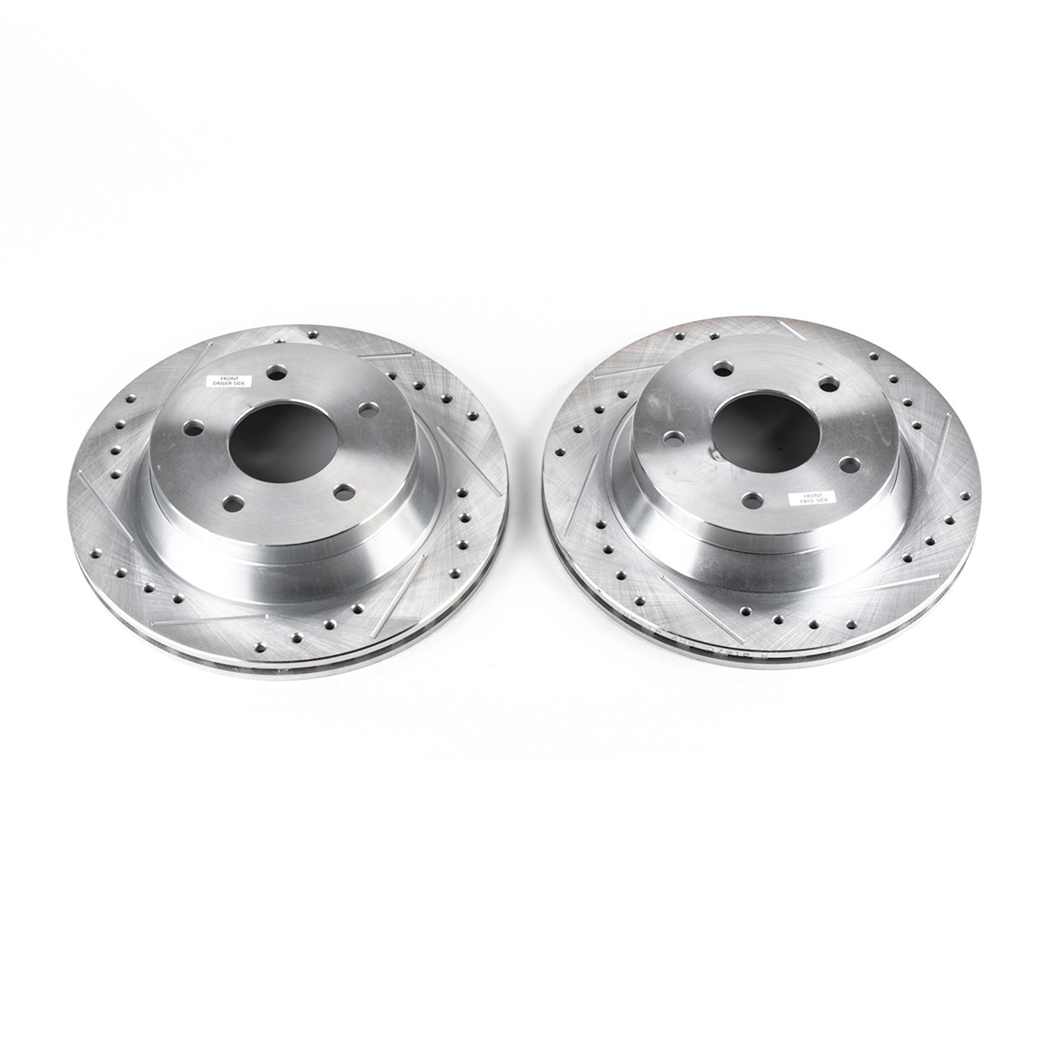 PowerStop Evolution Drilled Slotted Rotors Pair Front For Chevrolet Corvette