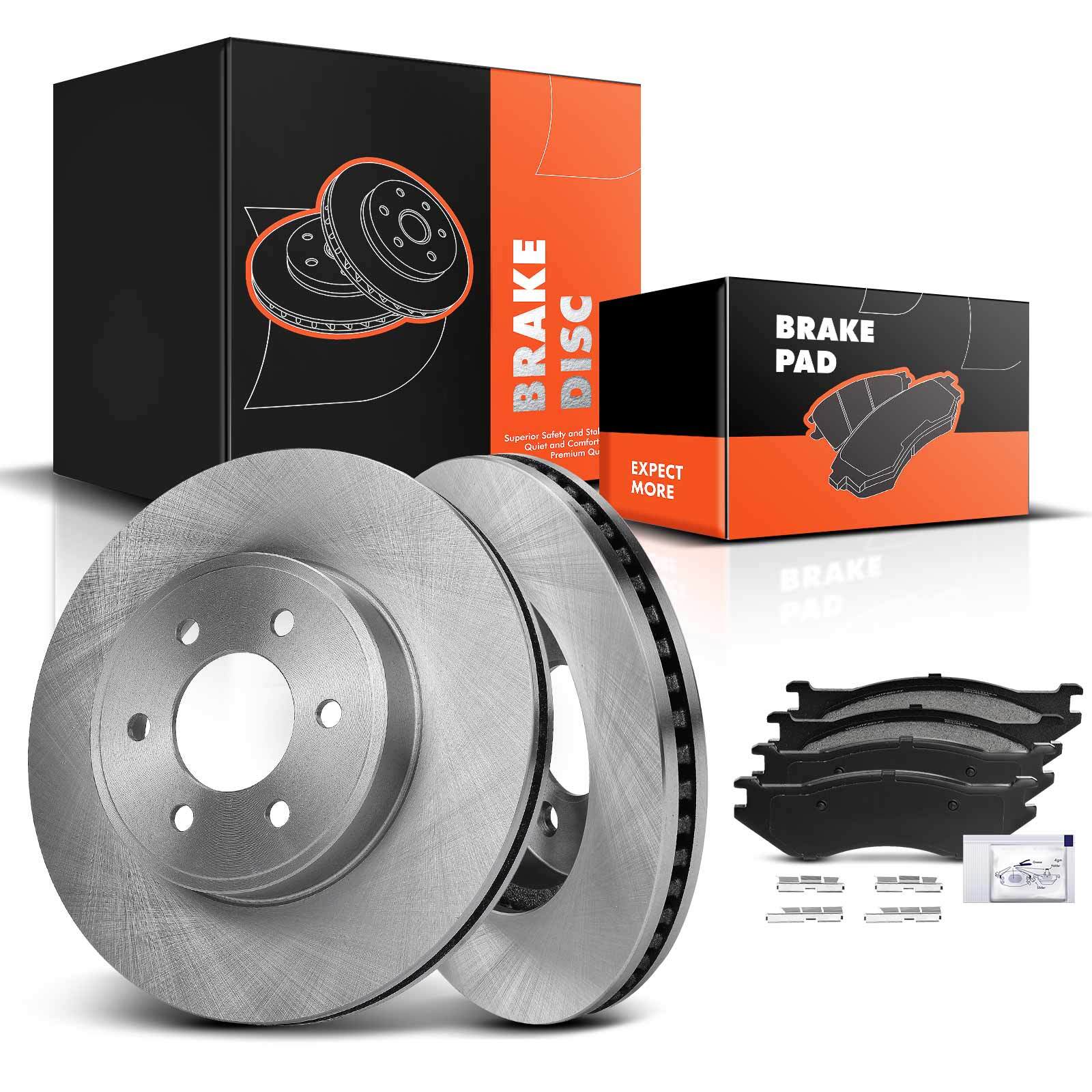 Front Left & Right Brake Rotors & Brake Pads for Dodge Durango 2003 V8 4.7L 5.9L
