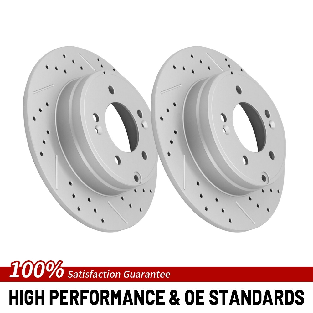 284mm Rear Brake Rotors Set For Hyundai Sonata Tucson Kia Optima Cadenza Azera