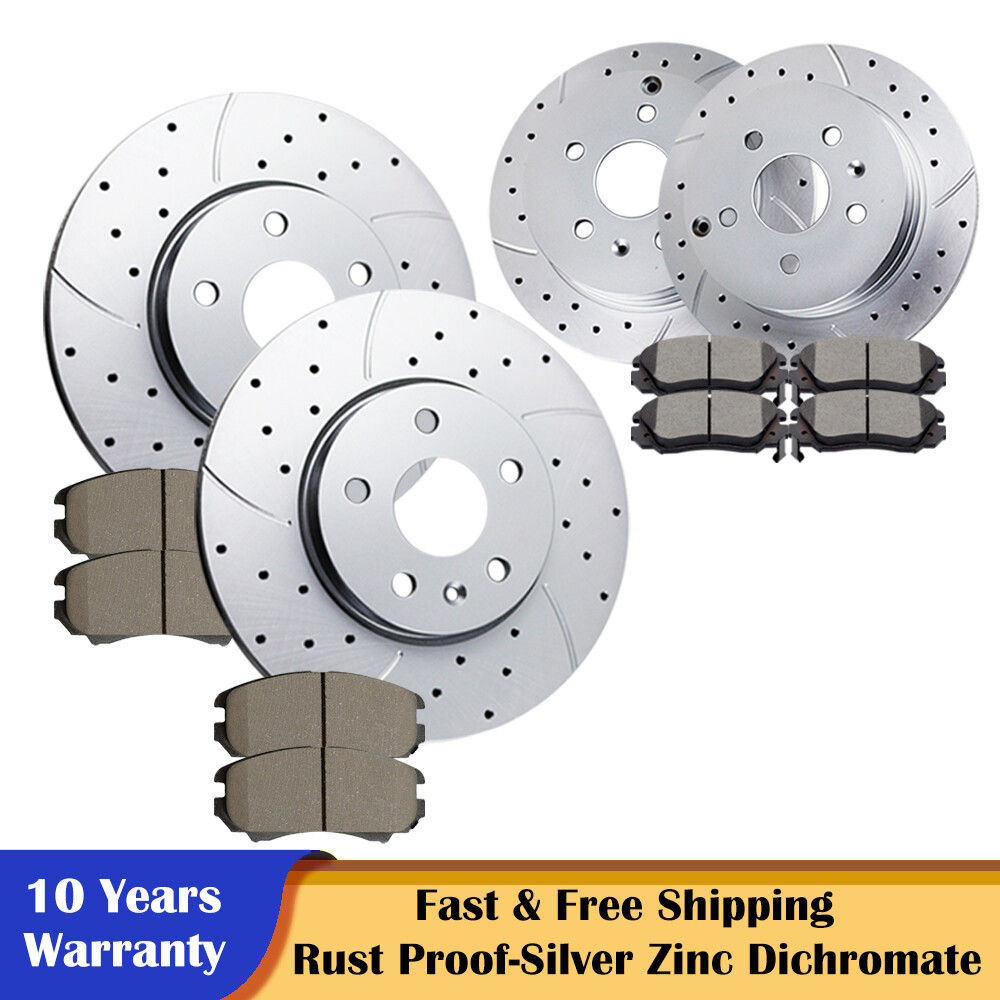 Front Rear Brake Rotors and Pads Fit GMC Terrain Chevrolet Equinox Brakes Kits