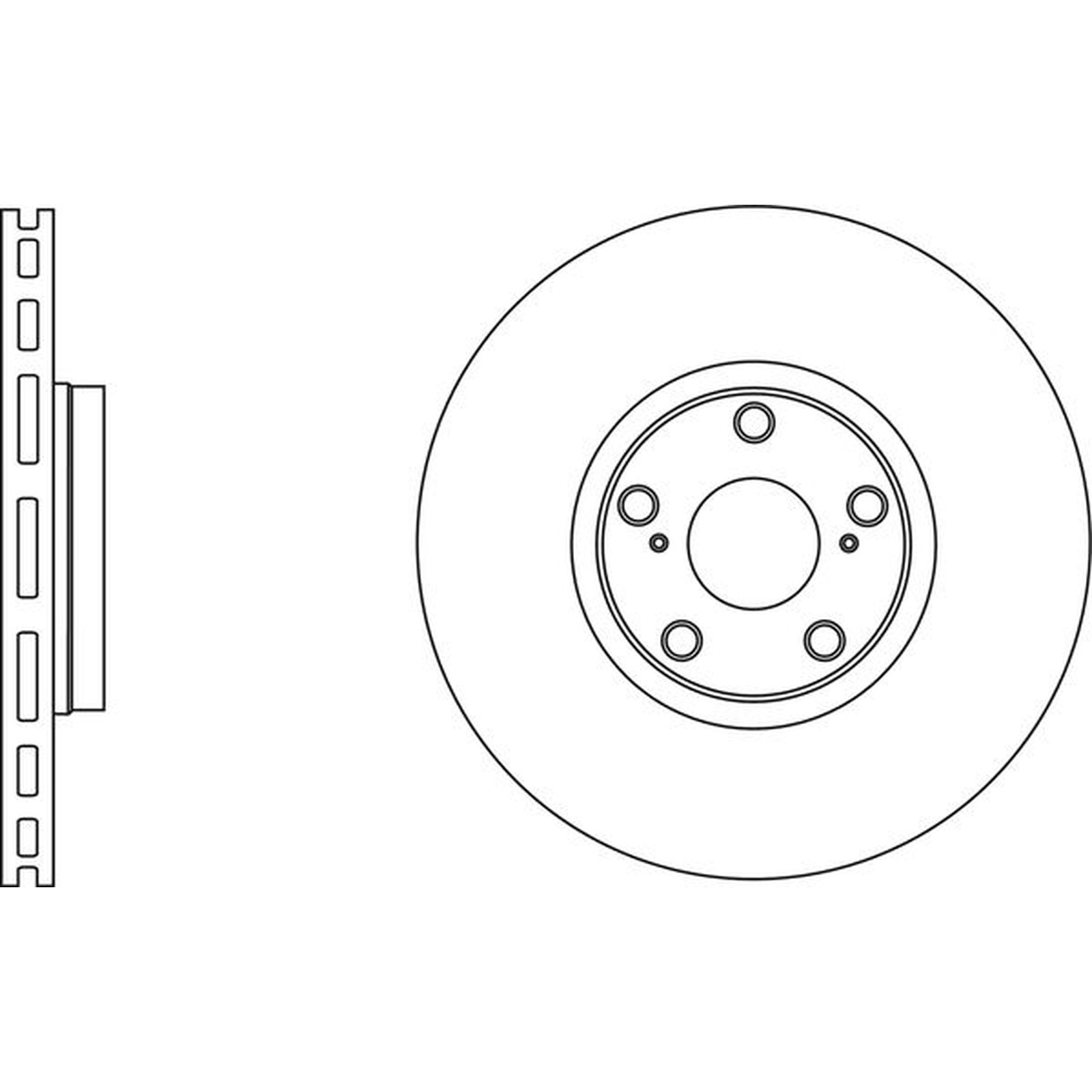 Apec Blue Brake Disc – Front SDK6584 Fits Toyota Avensis and Verso – OE Spec.