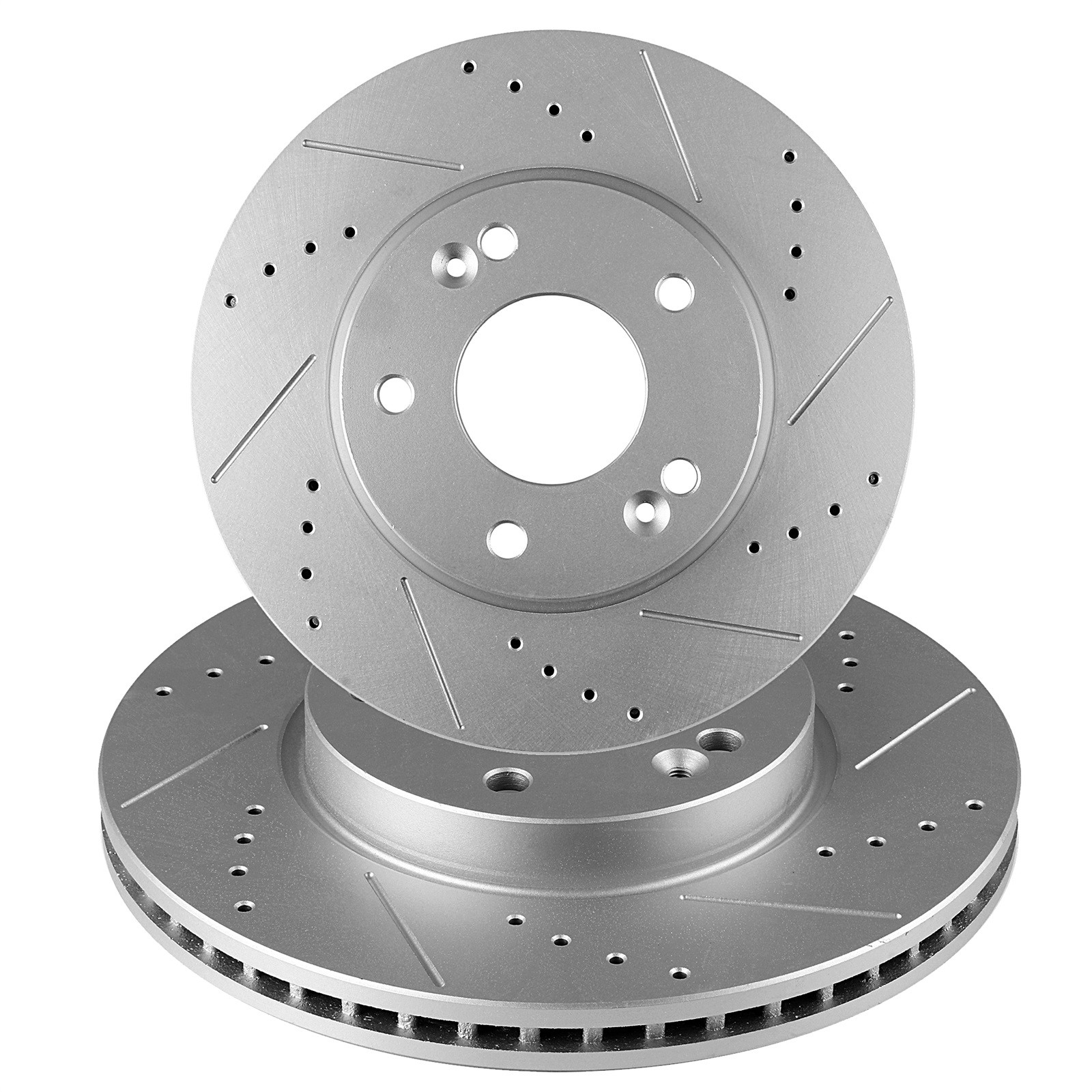 Front Slotted Drilled Brake Rotors Discs For KIA FORTE5 2014 – 2018 2019 EX LX S