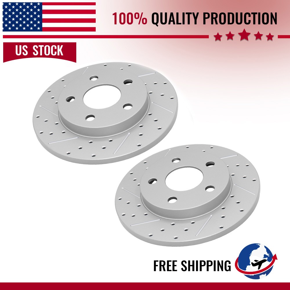 2PCS Rear Brake Disc Rotors For Buick Allure LaCrosse Impala Grand Prix 2004-08