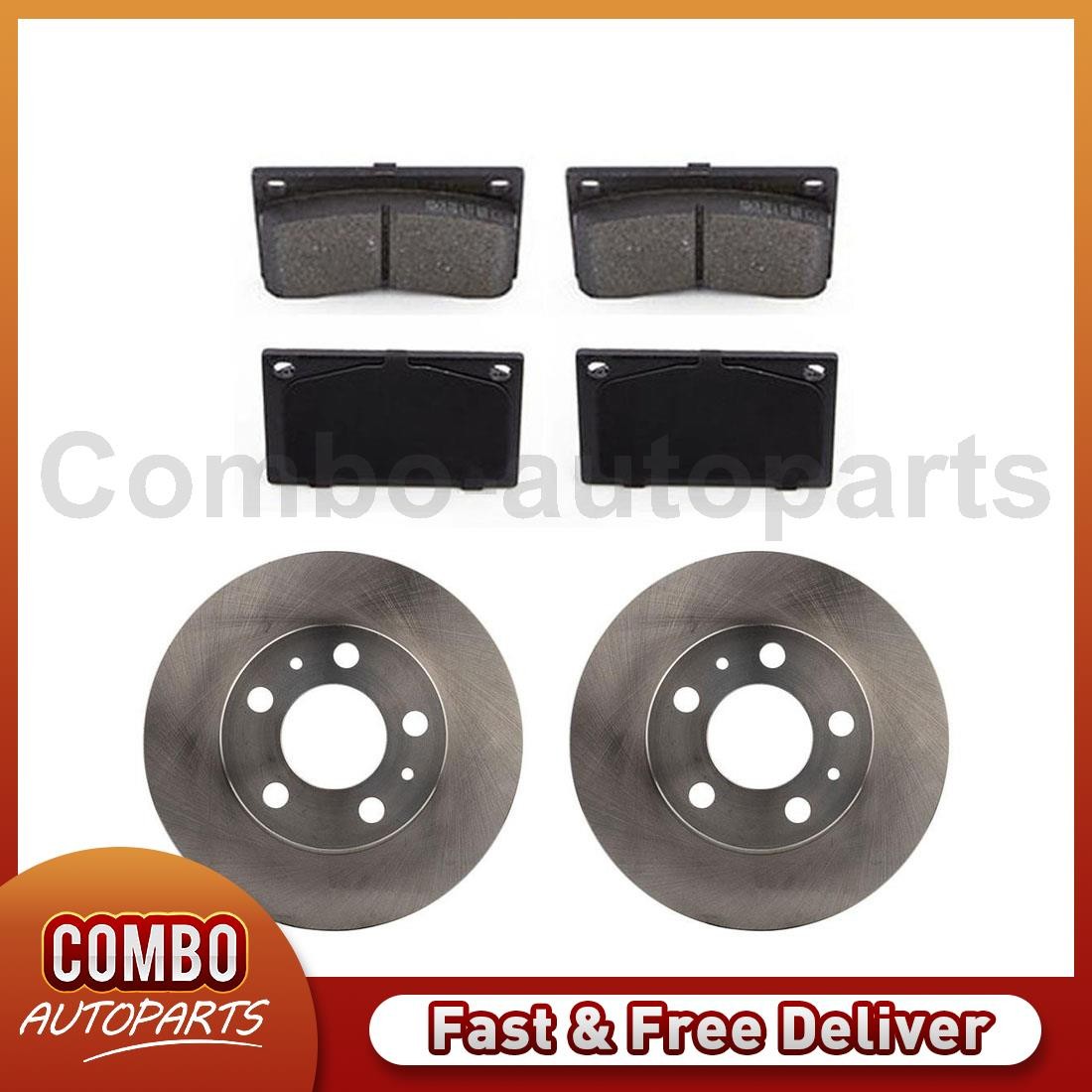 Front Disc Rotors Semi-Metallic Pads for Volvo 240 Volvo 242 Volvo 244