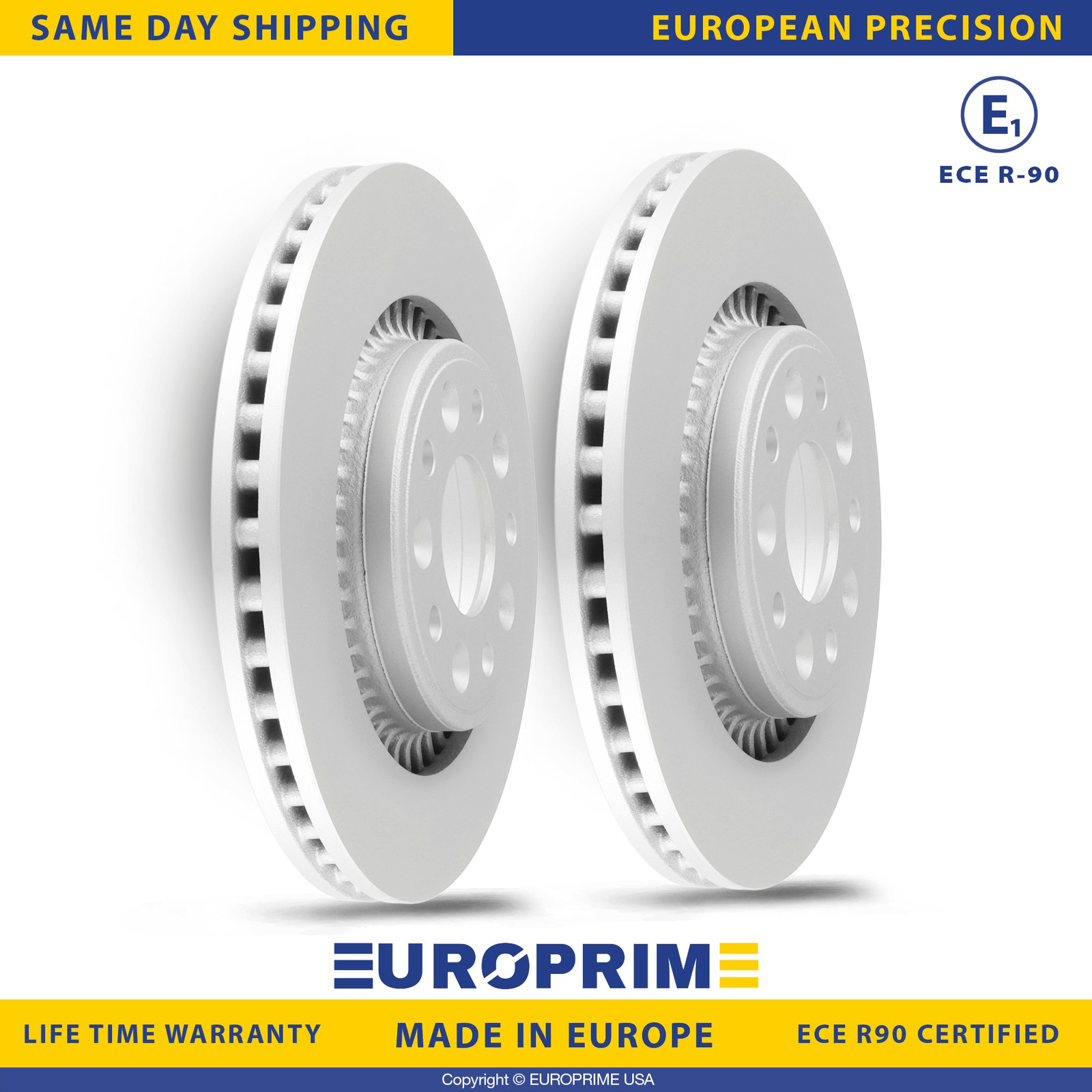 12.4 in Front Brake Rotors for 05-07 Ford Five Hundred Freestyle 08-09 Taurus X