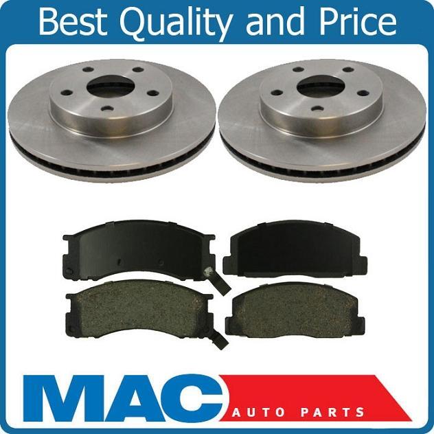 Fits 1991-1996 Toyota Previa 4 Wheel ABS 4W Disc Front Rotors & Ceramic Pads