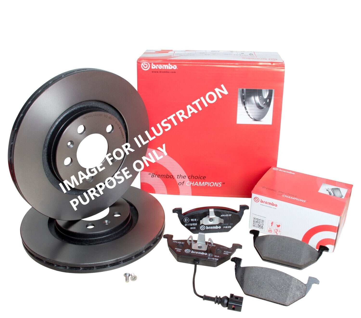 FOR FIAT Ducato 2.3 150 Multijet 250 BREMBO FRONT BRAKE DISC 302MM&BRAKE PAD SET