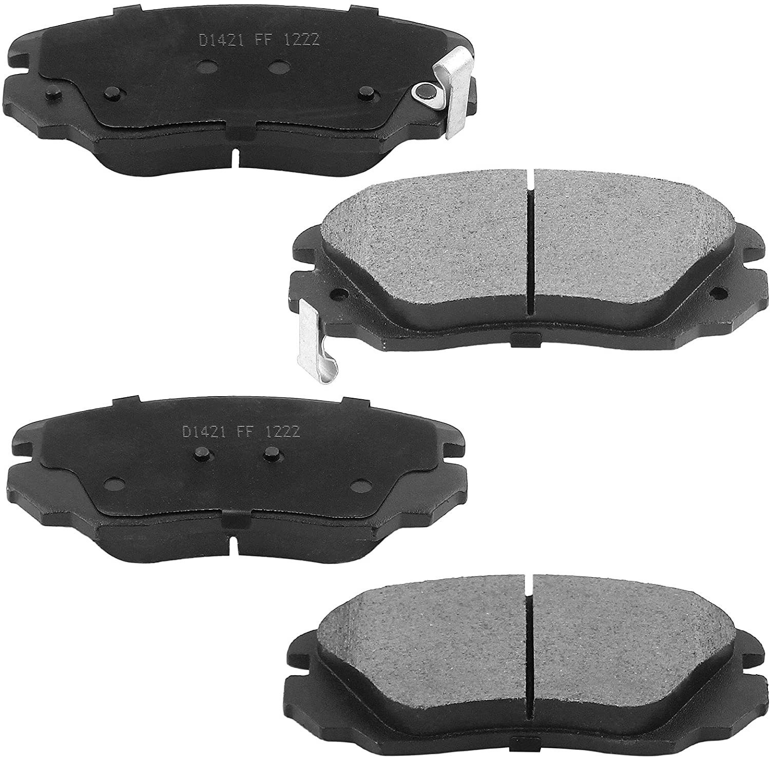 For Chevy Malibu Impala Equinox Front Disc Brake Rotors and Ceramic Brake Pads